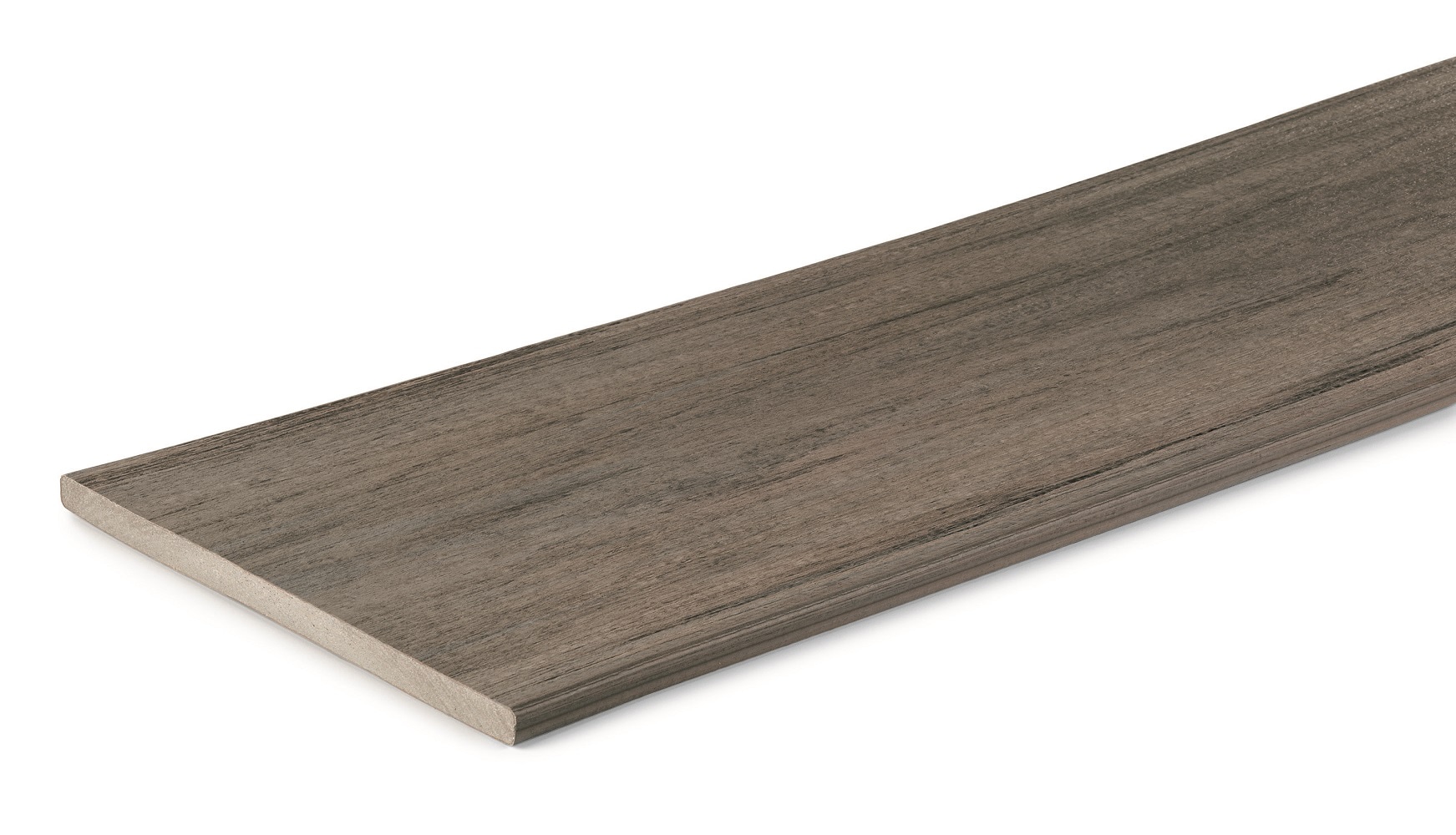 TimberTech FBRC12DW Reserve 1/2-in x 12-in x 12-ft Composite Driftwood Fascia deck board