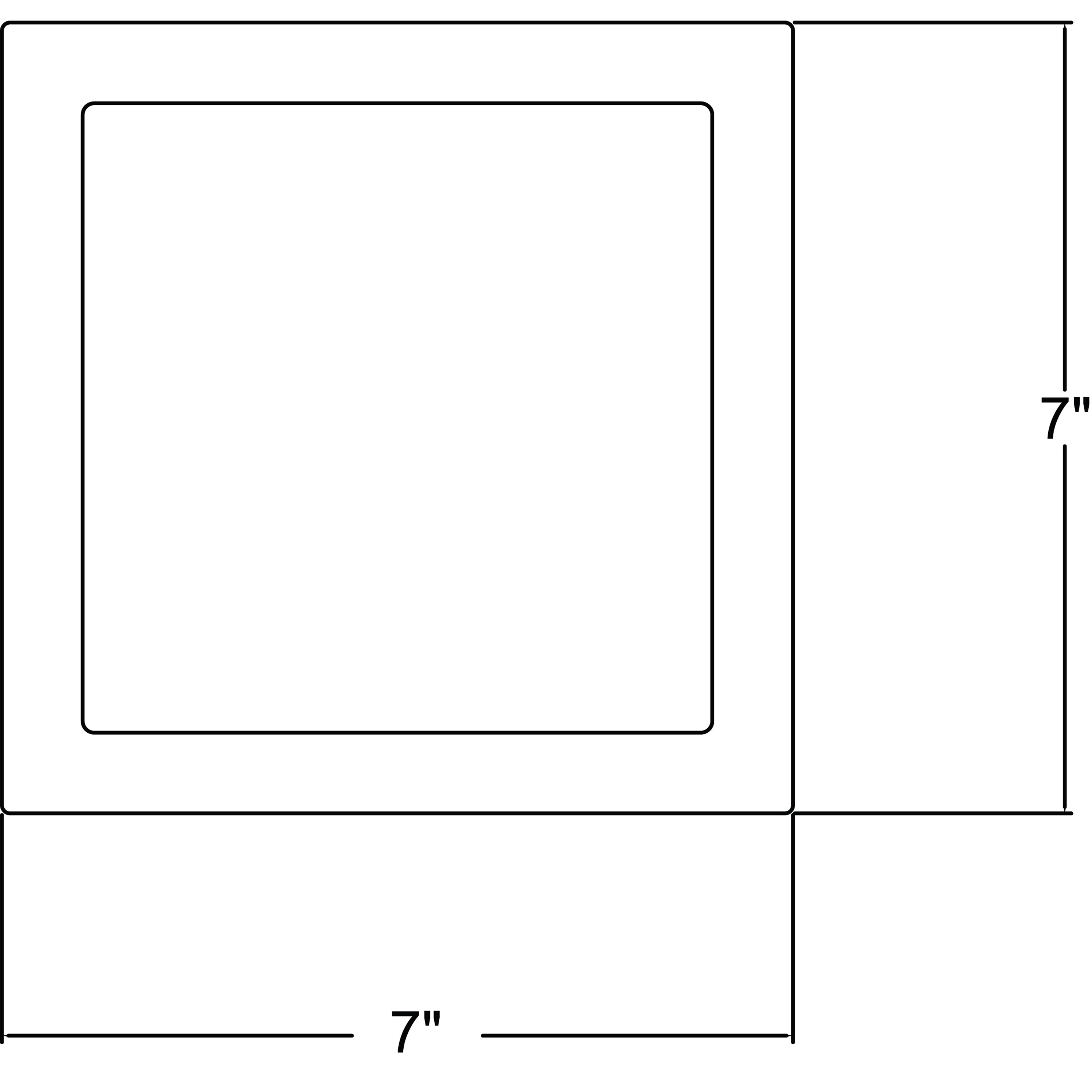 Bronze Finish Contemporary LED Square Flush Mount 7"