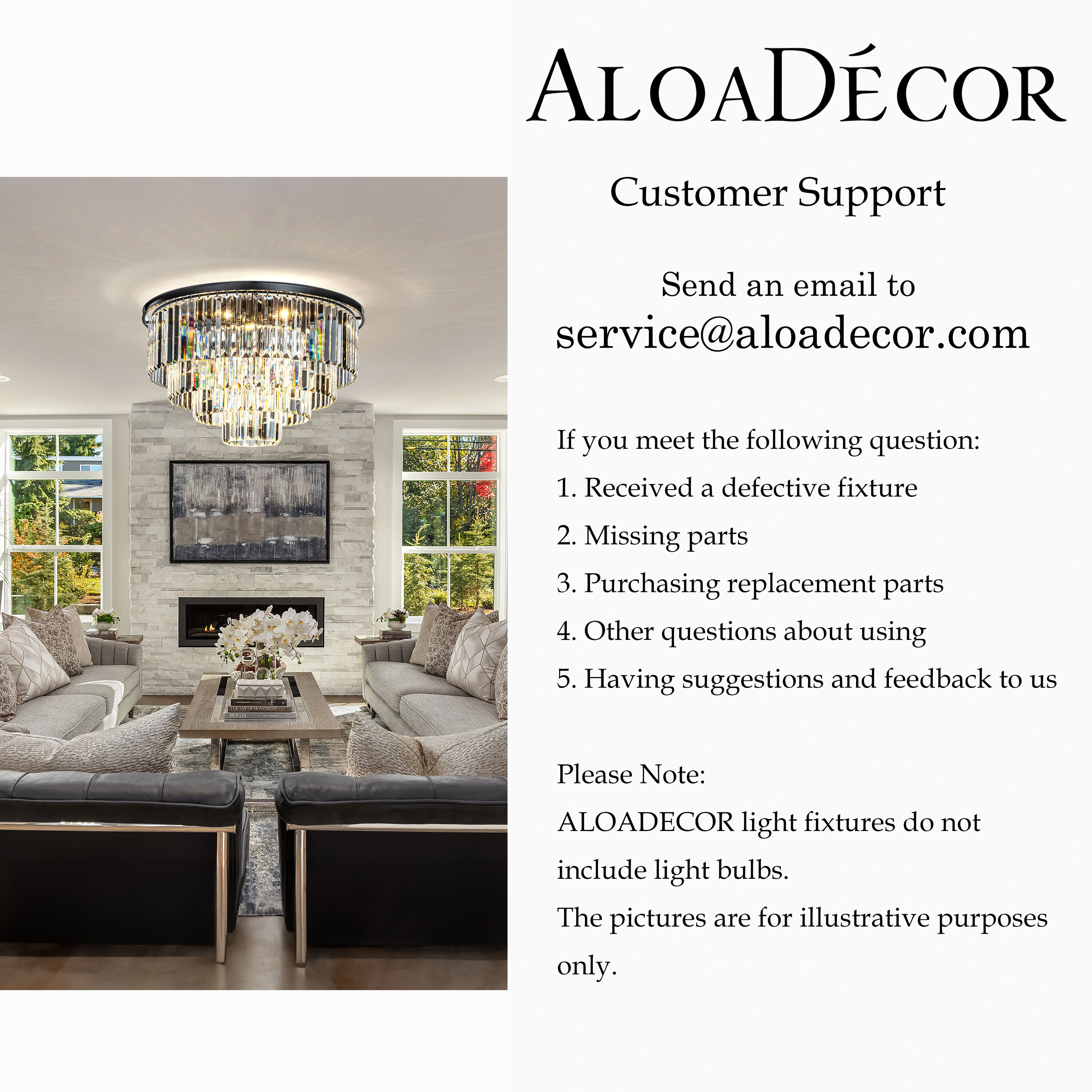 AloaDecor Lighting LC7042D81BK08A flushmounts - View #7