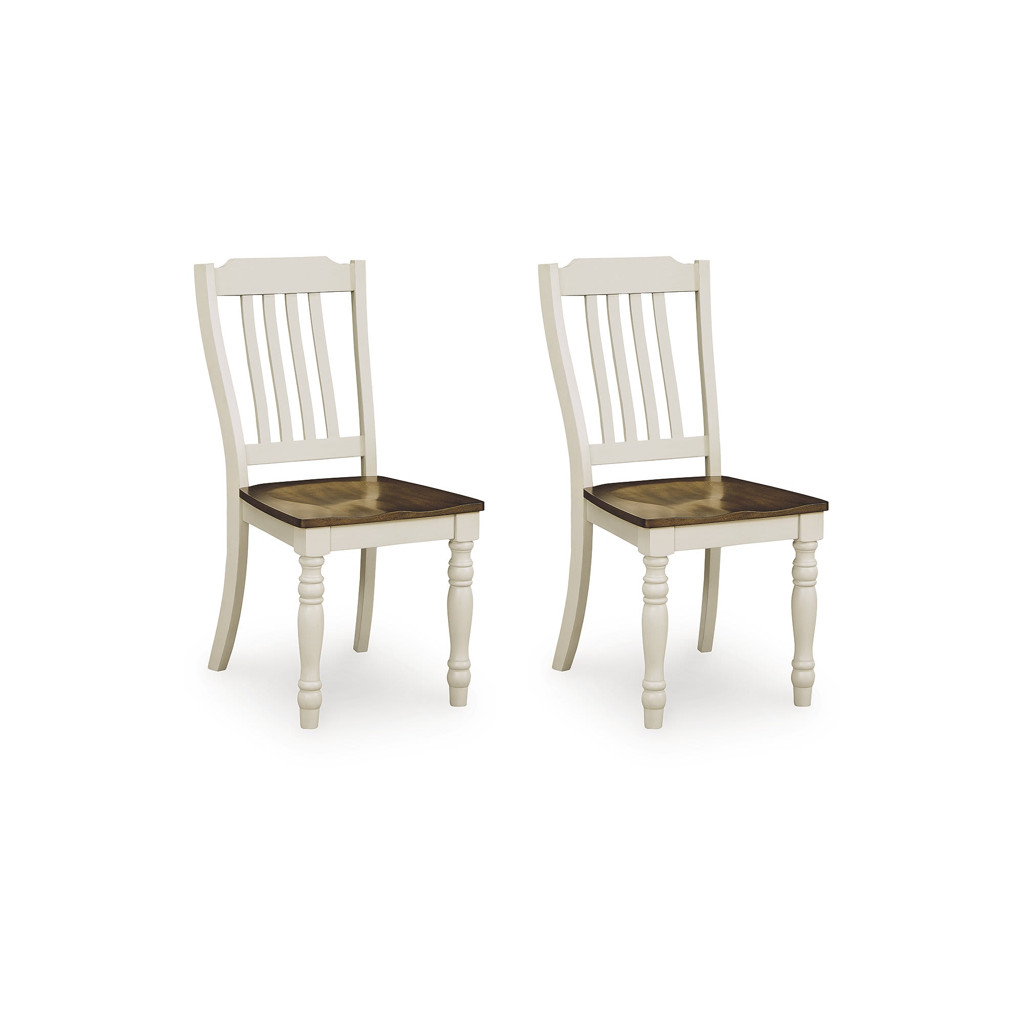 Signature Design by Ashley Bolanburg Antiqued White Rake Back