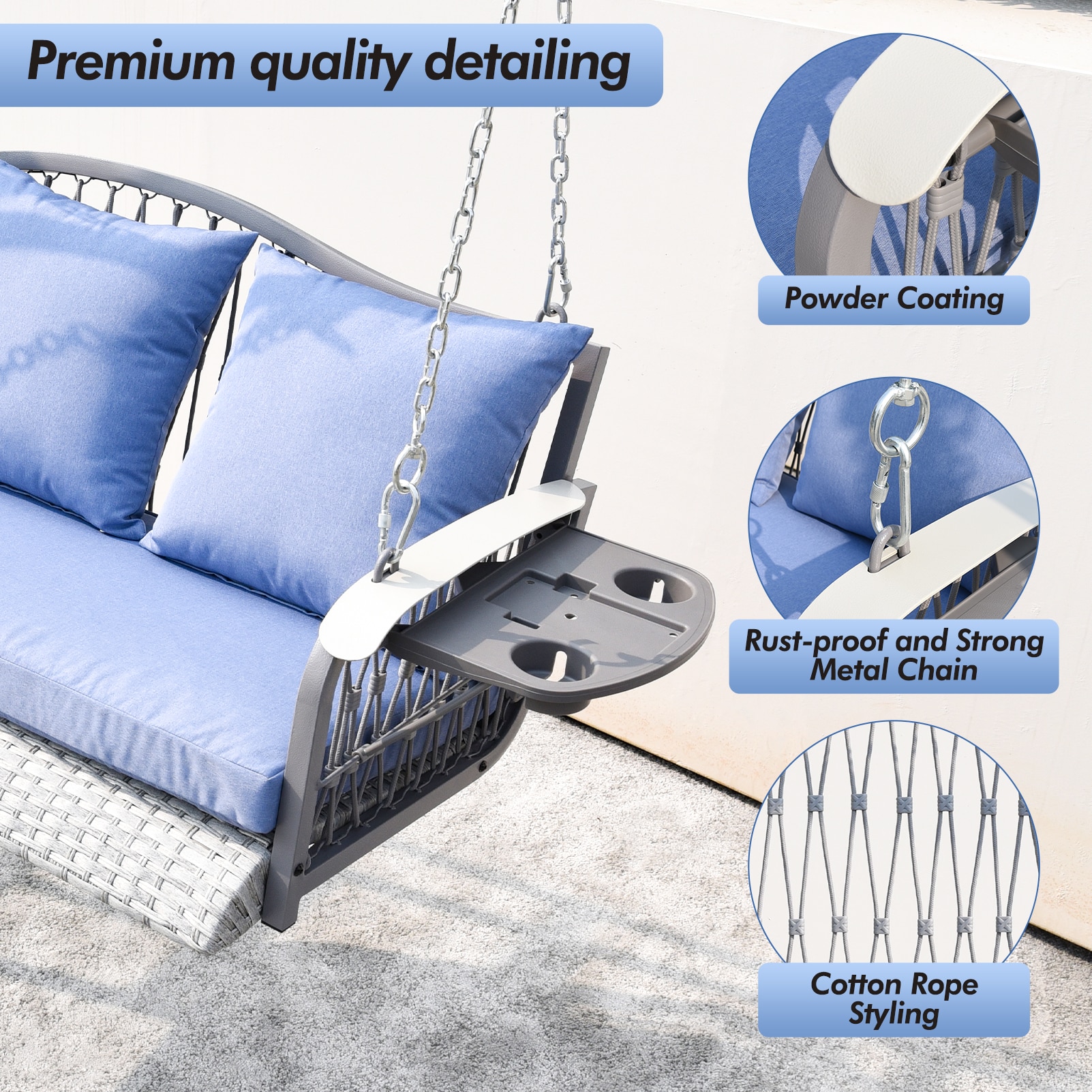 CESICIA YS14A Replace-Porch-Swing-Glider-Tops - View #10