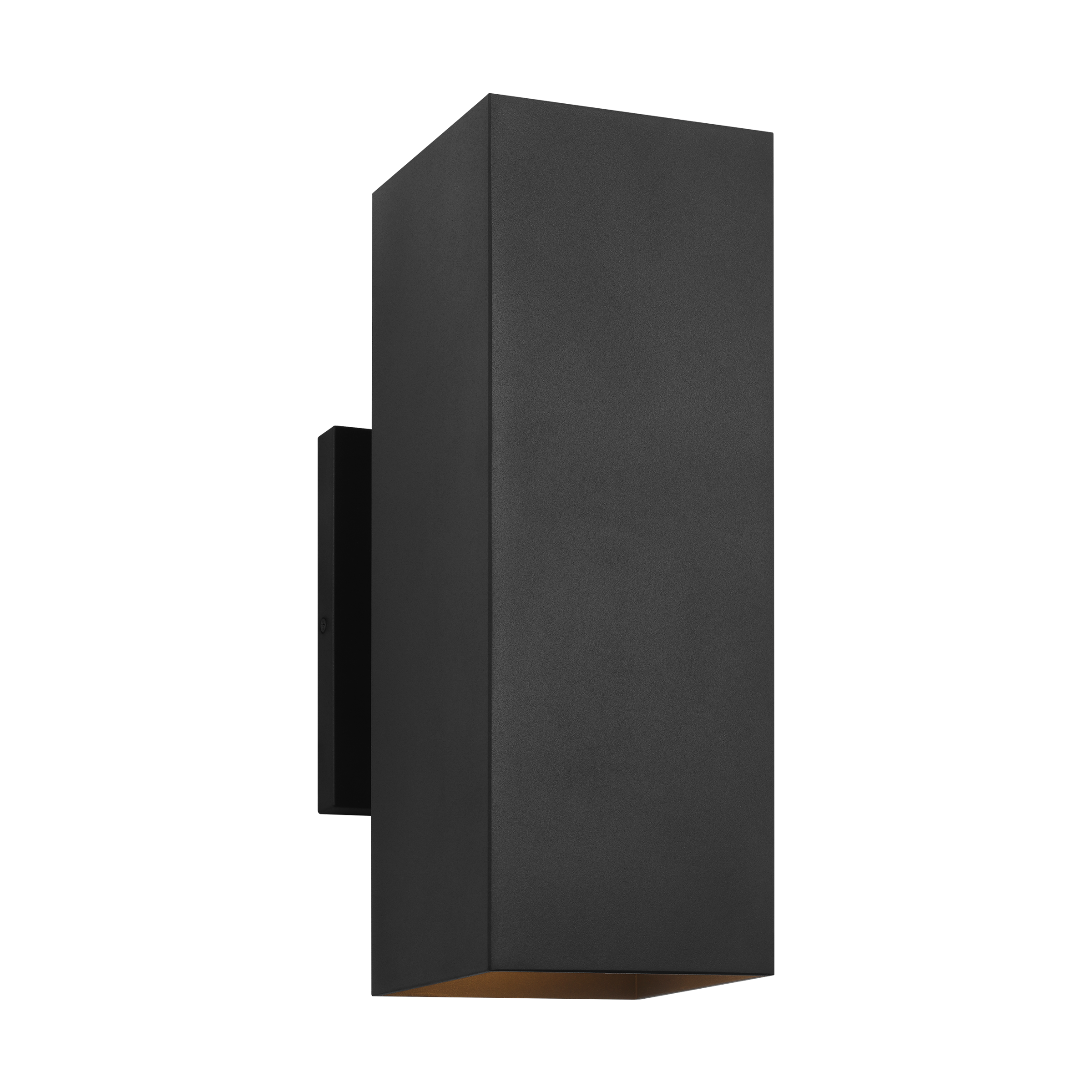 Generation Lighting SLO1112EN3/TXB Pohl 2 -Light 14.25-in H Black Hardwired Dark Sky Outdoor Wall Light