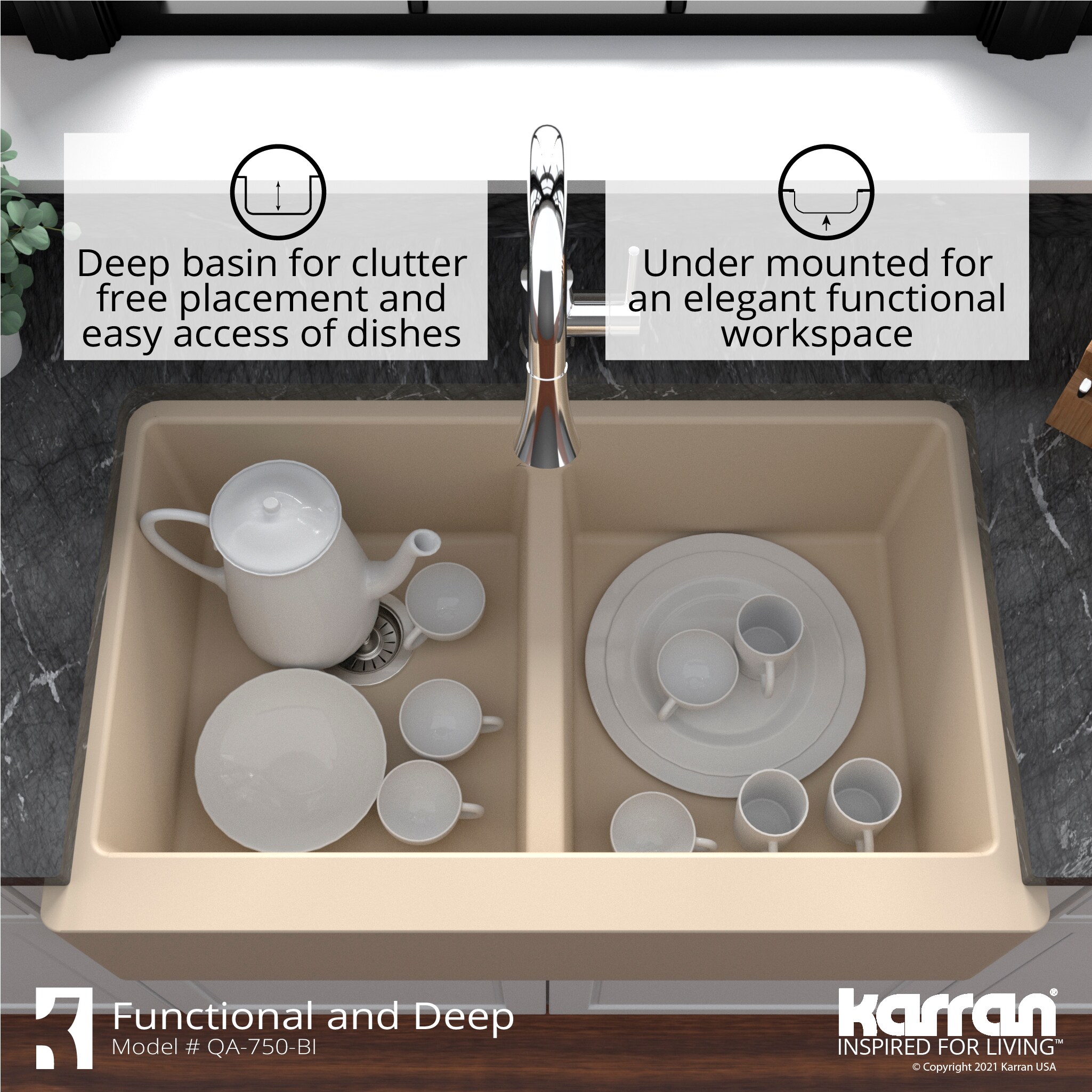 Karran QA-750-BI-PK1 Kitchen-Sinks - View #9