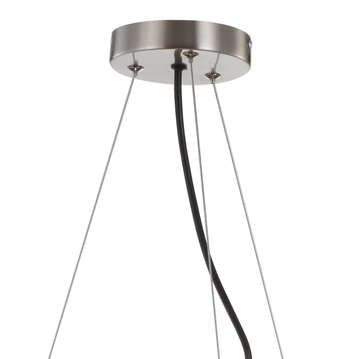 Liam 26.5" Polished Chrome Nickel Drum LED Chandelier