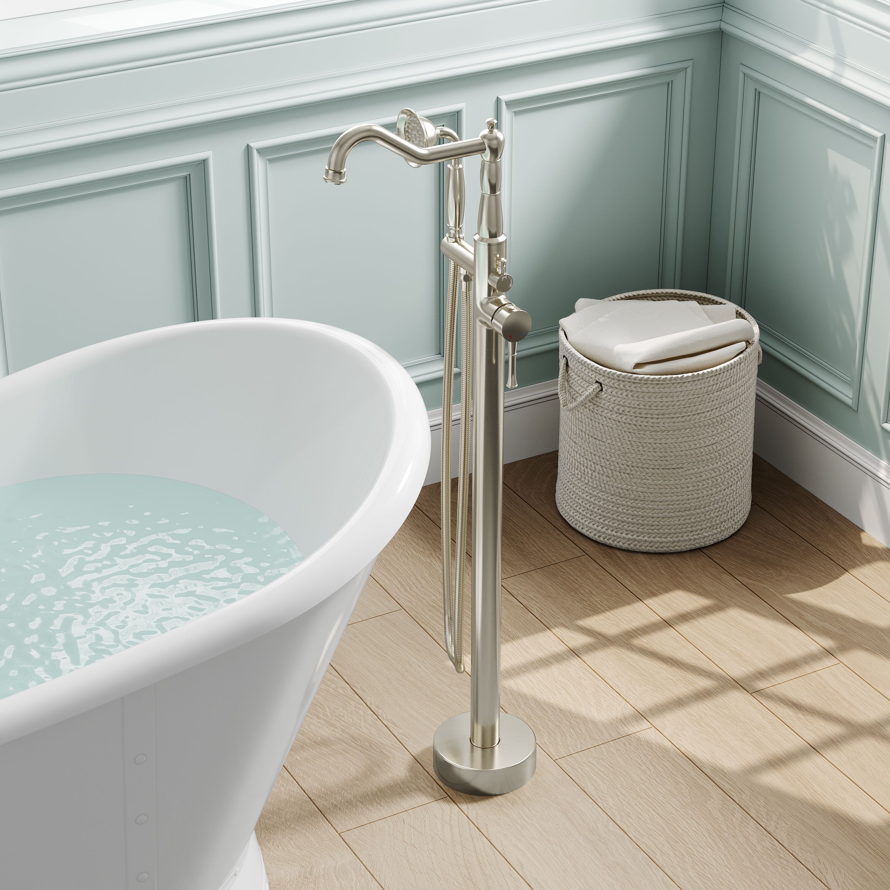 WELLFOR SPA-88004BG Roman-Tub-Faucets - View #2