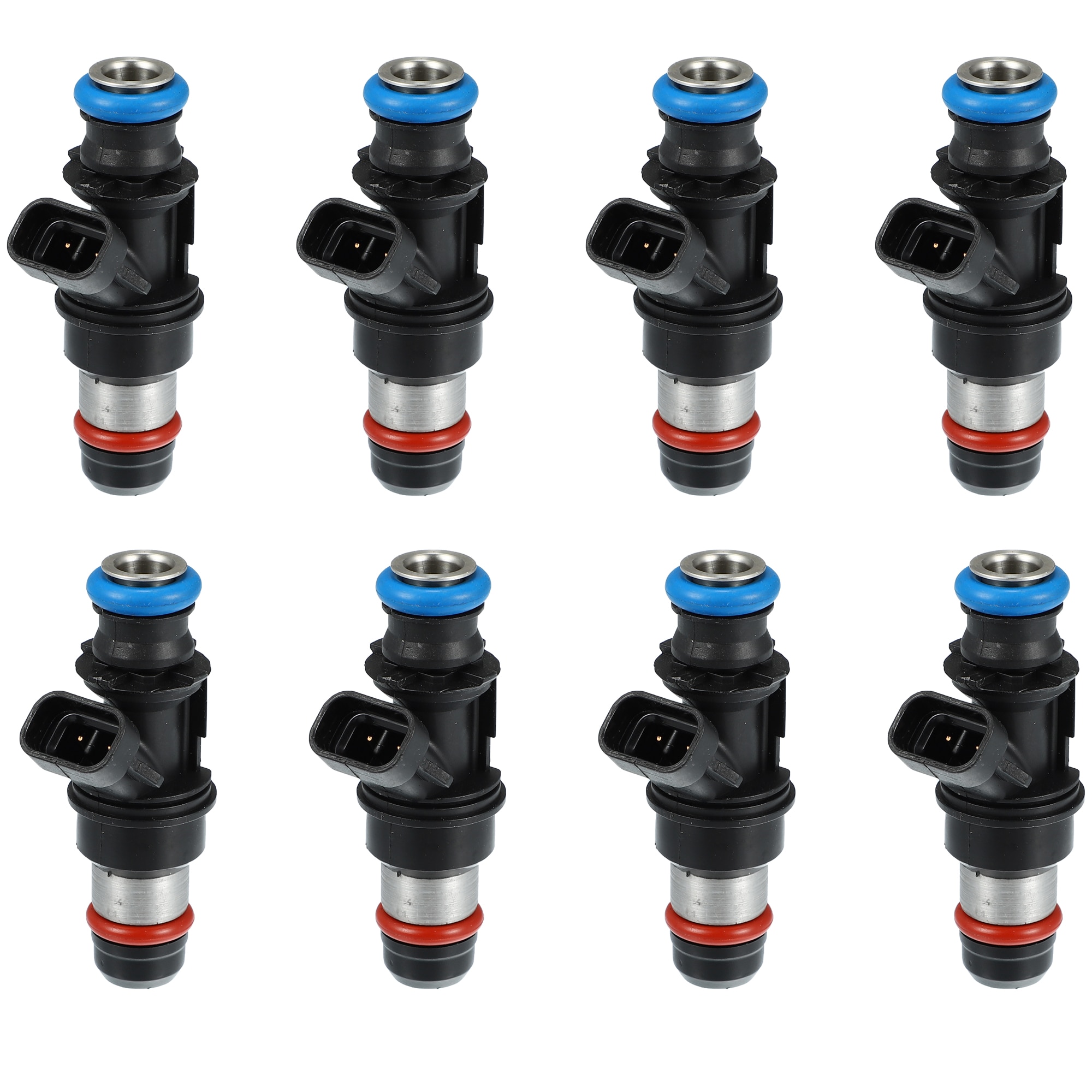 Unique Bargains 8pcs 25317628 Fuel Injector Replacement for Chevy Silverado for GMC Sierra 1500 2500 3500 for GMC Yukon XL for Chevy Tahoe Suburban 4.8L/5.3L/6.0L 2001-2006