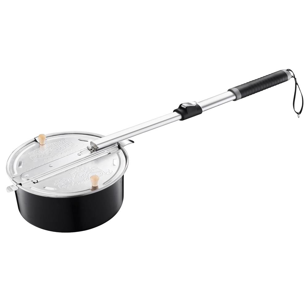 Great Northern Popcorn 671067TLZ Campfire Popcorn Popper - Black 2 -Piece Aluminum Tool set