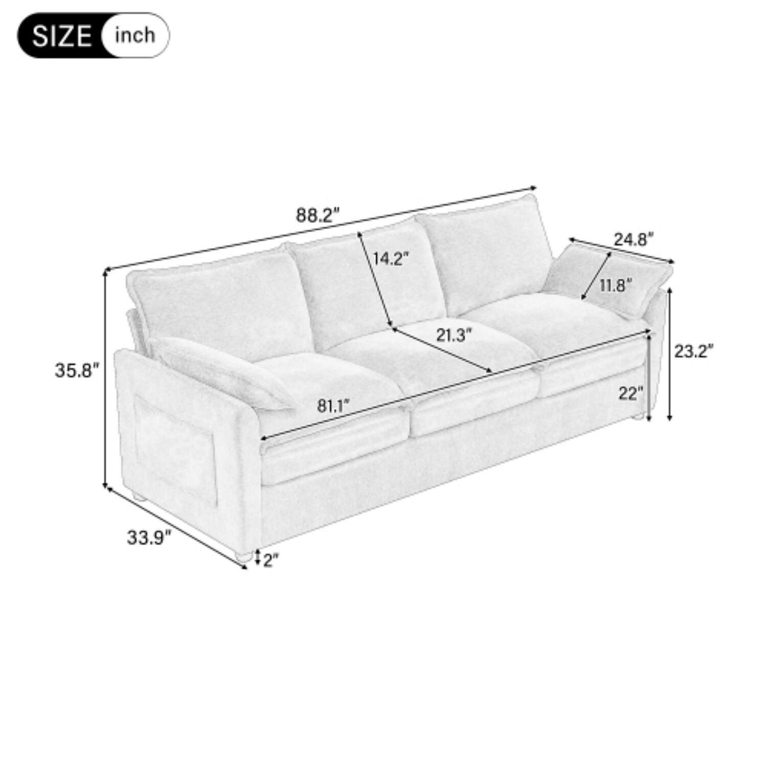 Dimakai DK-OF-S2390A Sofas-Loveseats - View #7