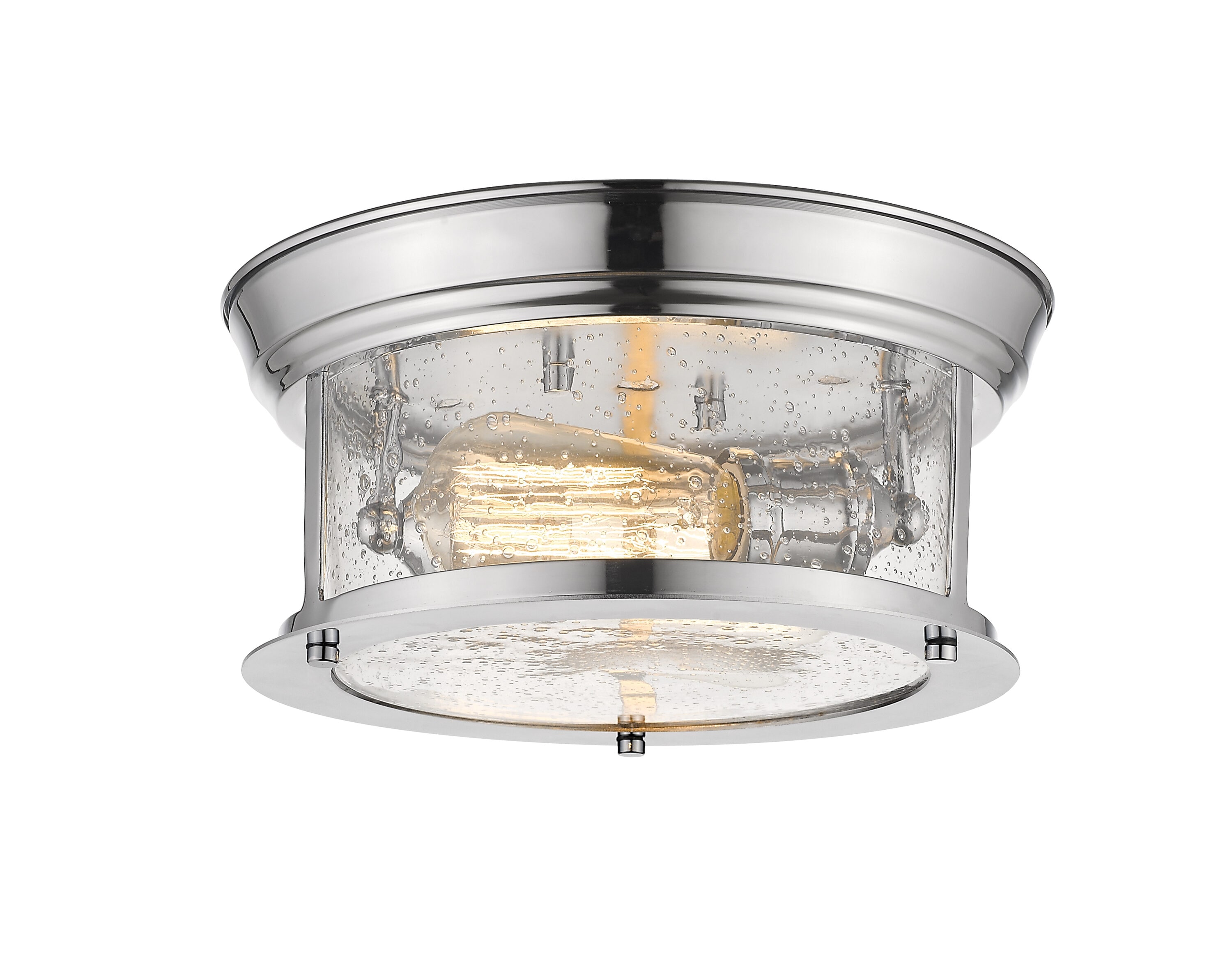Z-Lite 727F10-CH Sonna 2 -Light 11-in Polished Chrome Flush Mount Light
