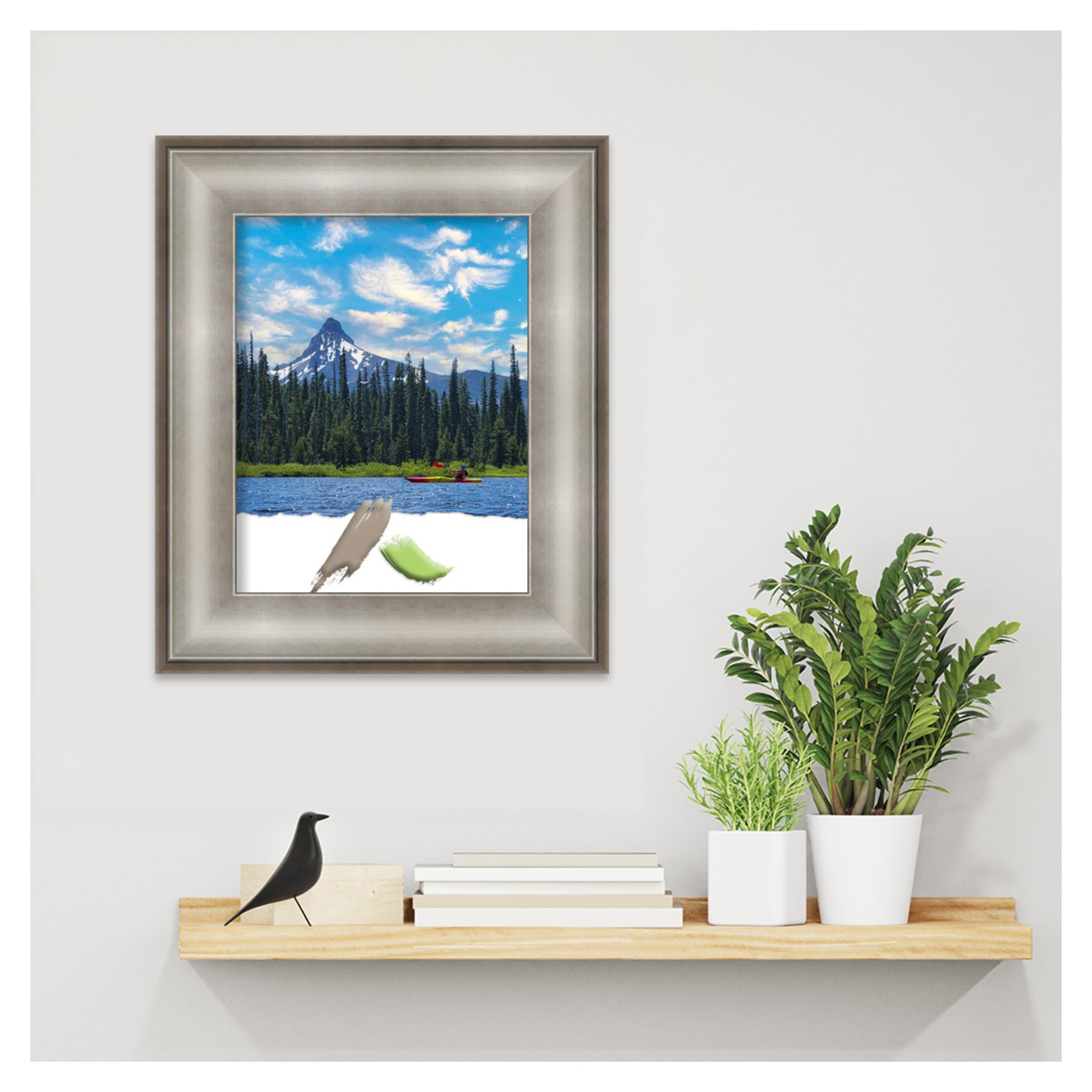 Imperial Silver 11x14 Polystyrene Wall Picture Frame