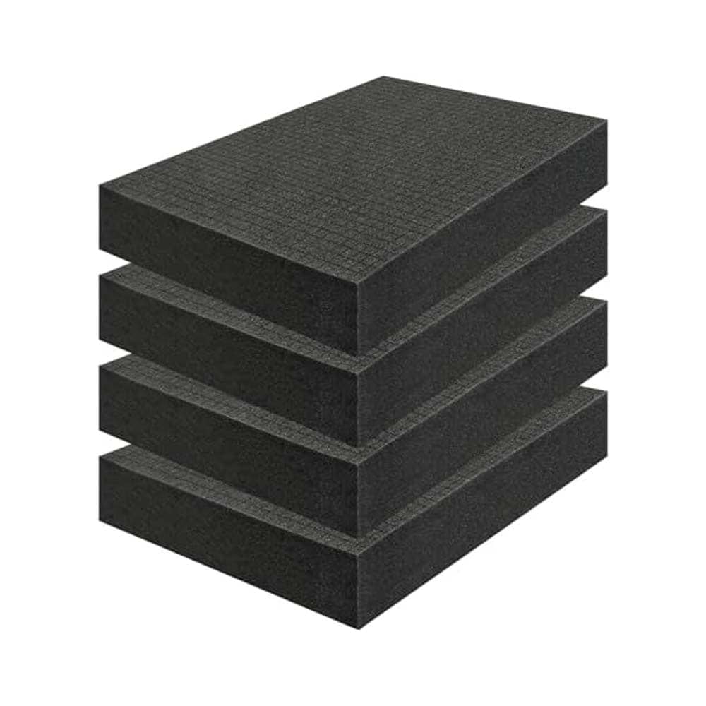 Etokfoks  4 pack pick and pluck high density foam sheets 16 x 12 x 2 inch for storage boxes toolboxes gun cases camera bags and crafts