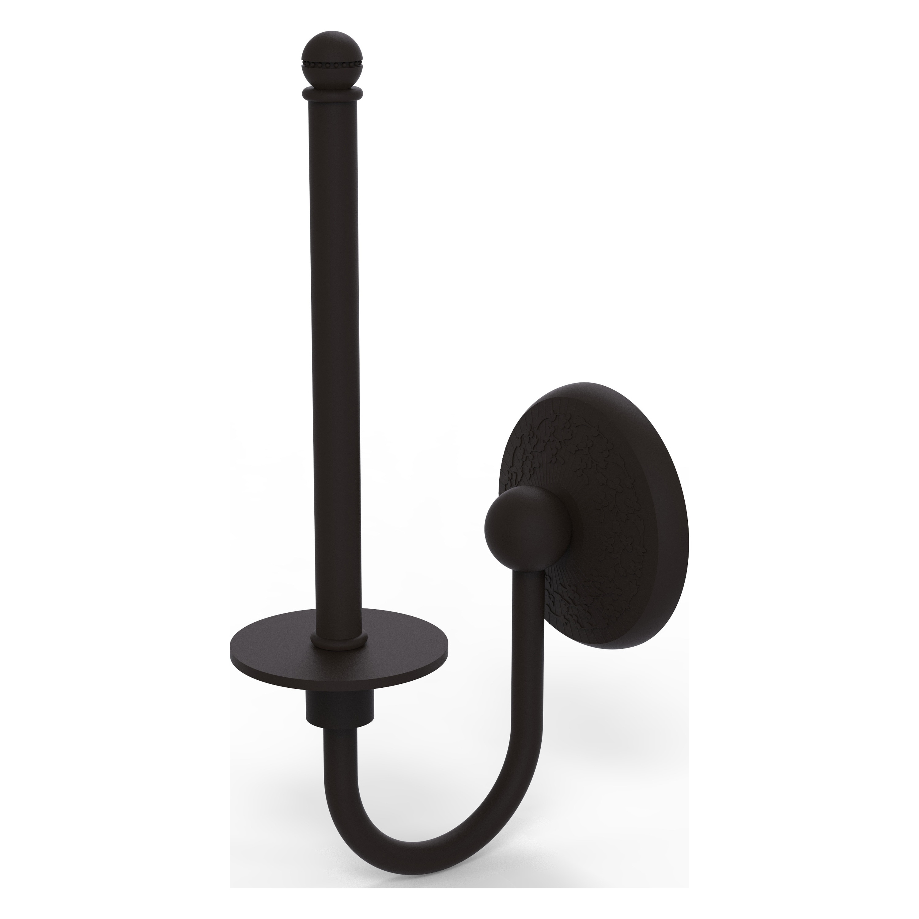 Allied Brass MC-24U-ORB Monte Carlo Oil-rubbed Bronze Wall mount Single post Toilet Paper Holder 1 -Rolls