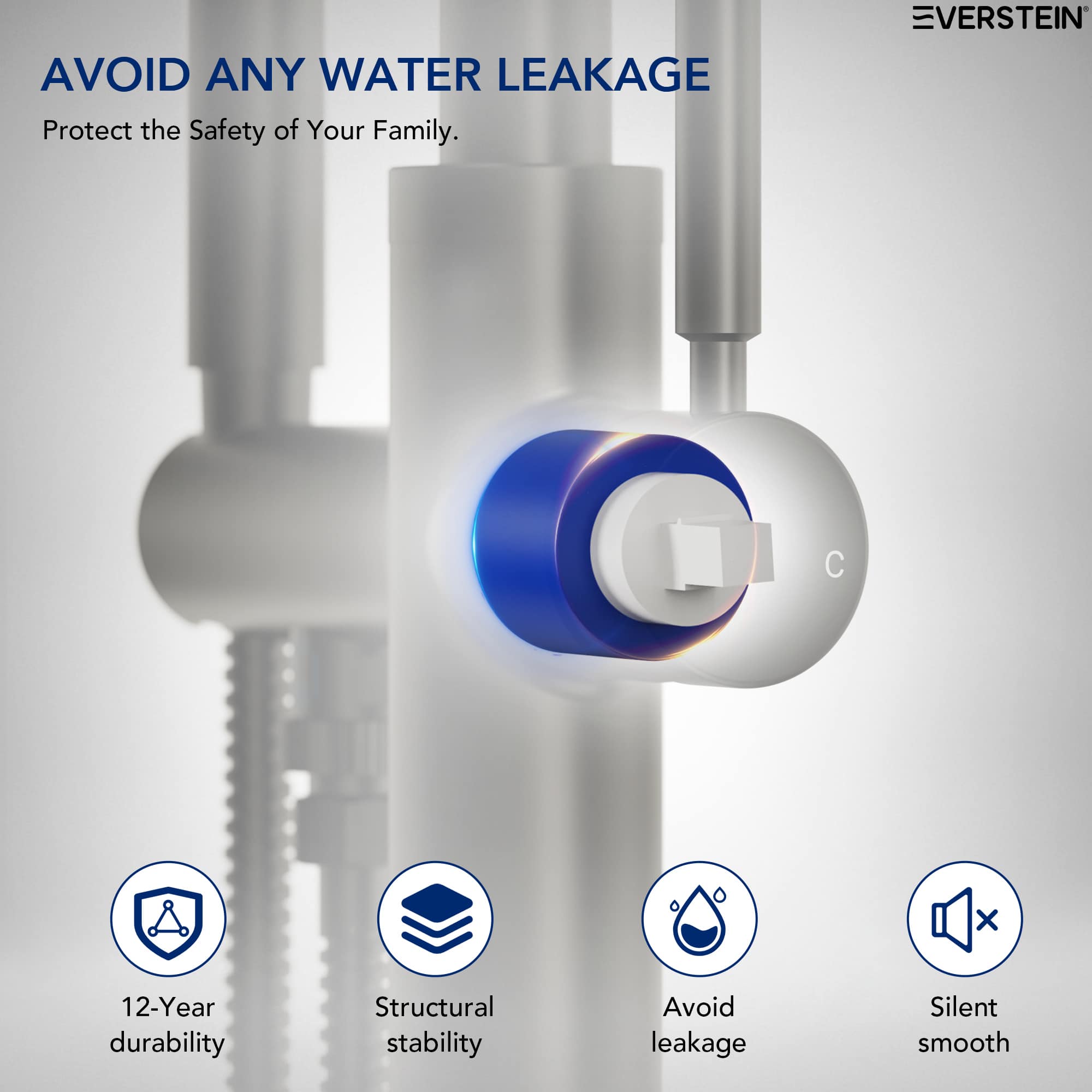 EVERSTEIN SFS-1155-BK Roman-Tub-Faucets - View #10