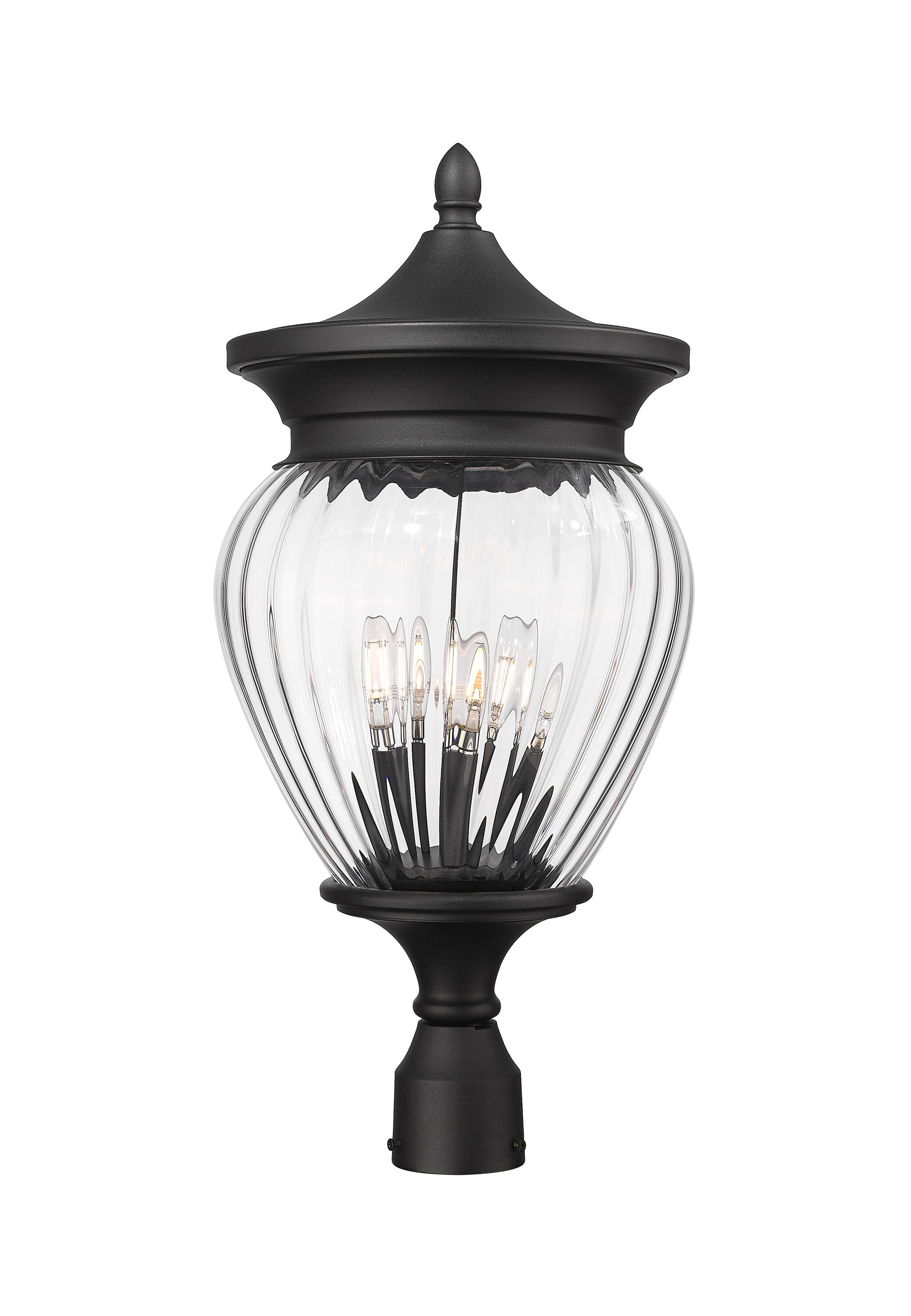 Z-Lite 5016PHBR-BK Post-Lights - View #3