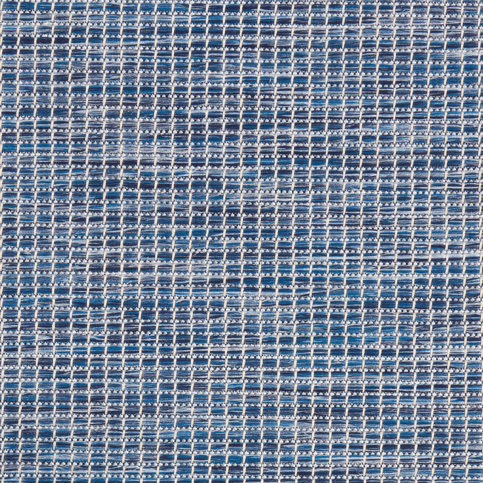 Navy Blue Flat Woven Rectangular Synthetic Rug, 4' x 6'