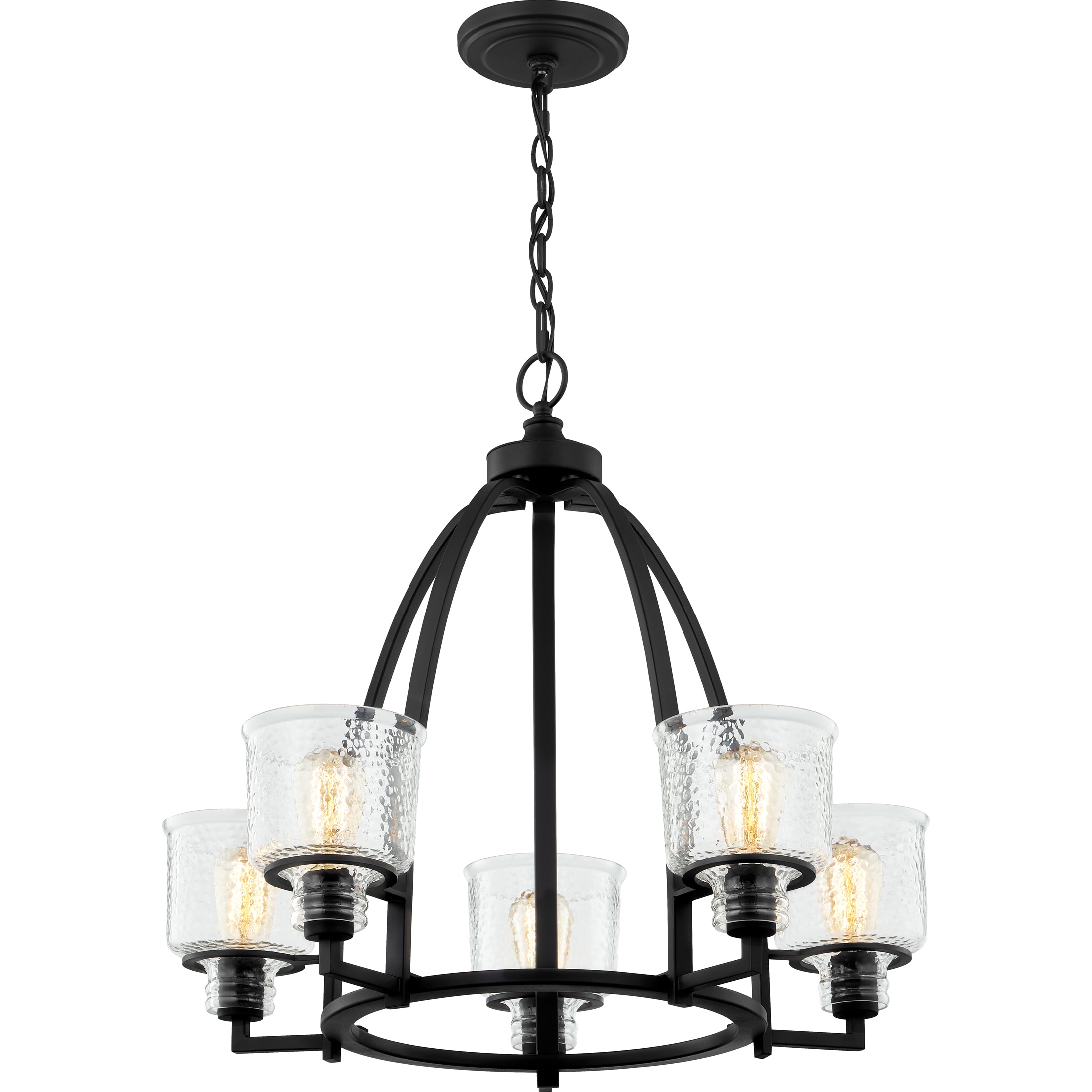 Quoizel Holden 5-Light Earth Black Transitional Chandelier at Lowes.com