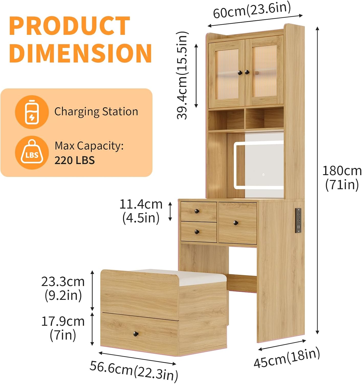 IdealHouse WEHHZ-H4922TXWRB5S Bedroom-Vanities - View #2
