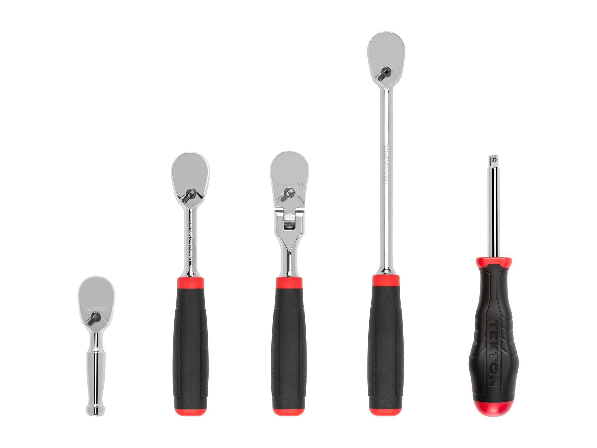 TEKTON 1/4 Inch Drive Comfort Grip Ratchet and Spinner Handle Set (5-Piece) SDR99010 Sansujyuku sansujyuku.com