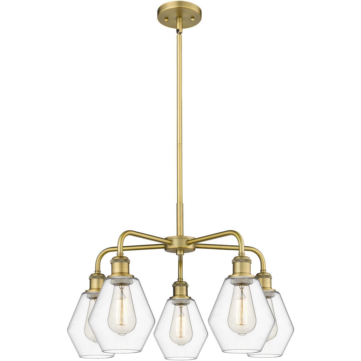 Innovations Lighting -  516-5CR-BB-G652-6 Cindyrella Chandelier Brushed Brass