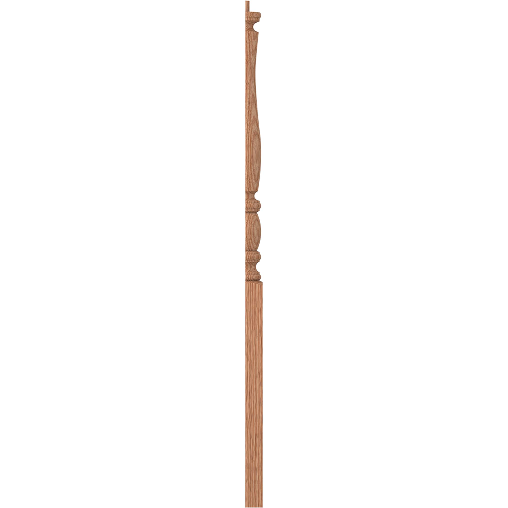 L.J. Smith Stair Systems LJP-3210 1-2-O 3-in x 43-in Unfinished Red oak Stair Newel Post