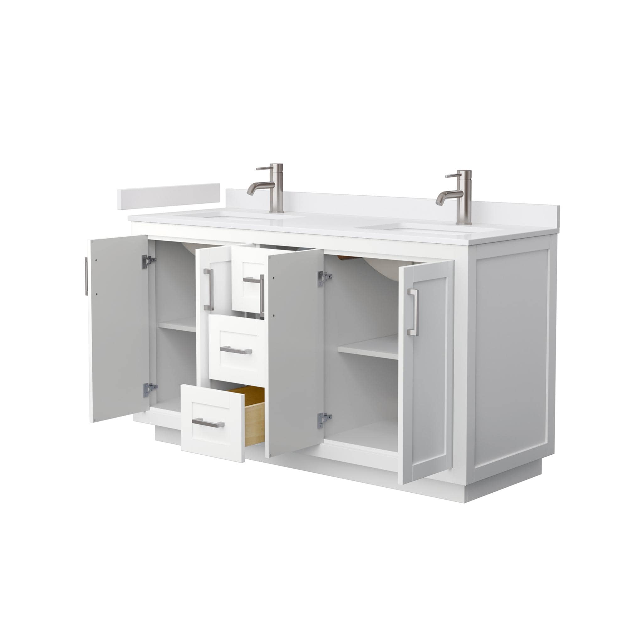 Wyndham Collection WCF292960DWHWCUNSMXX Bath-Vanity-Combo - View #3