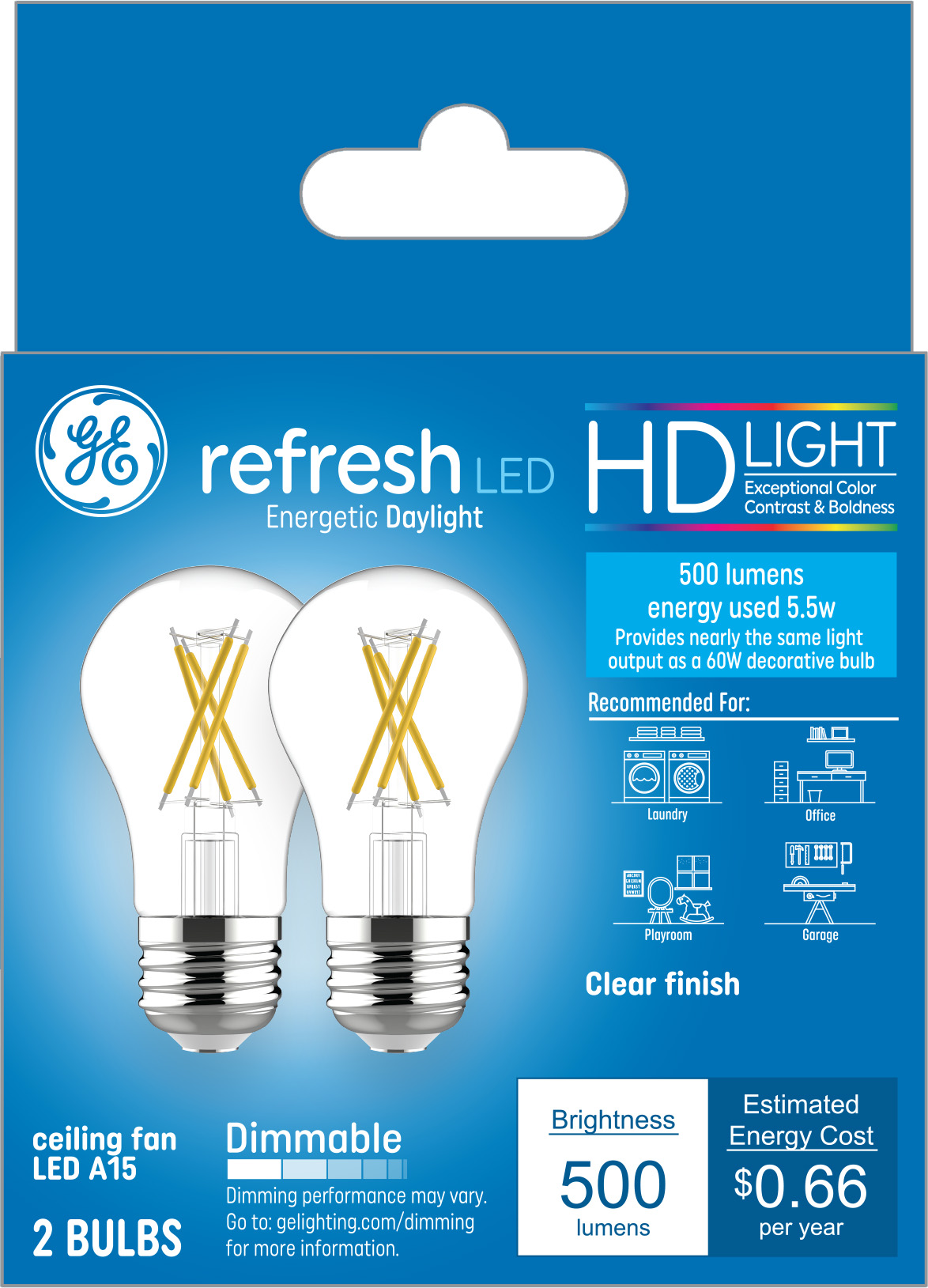 GE LED Light Bulbs, Refrigerator or Freezer Light Bulb, 4.5 Watt
