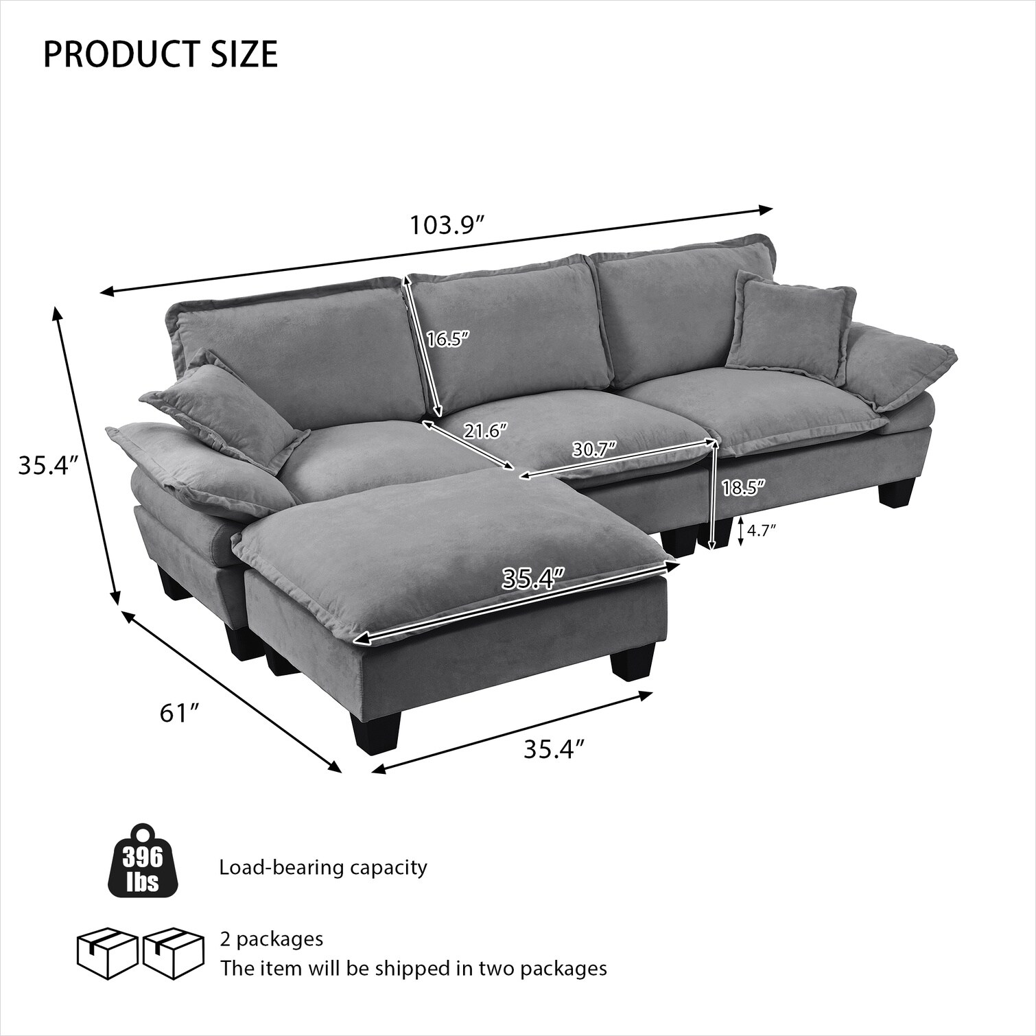 SunJet JHFY6VNZHB58 Sofas-Loveseats - View #17