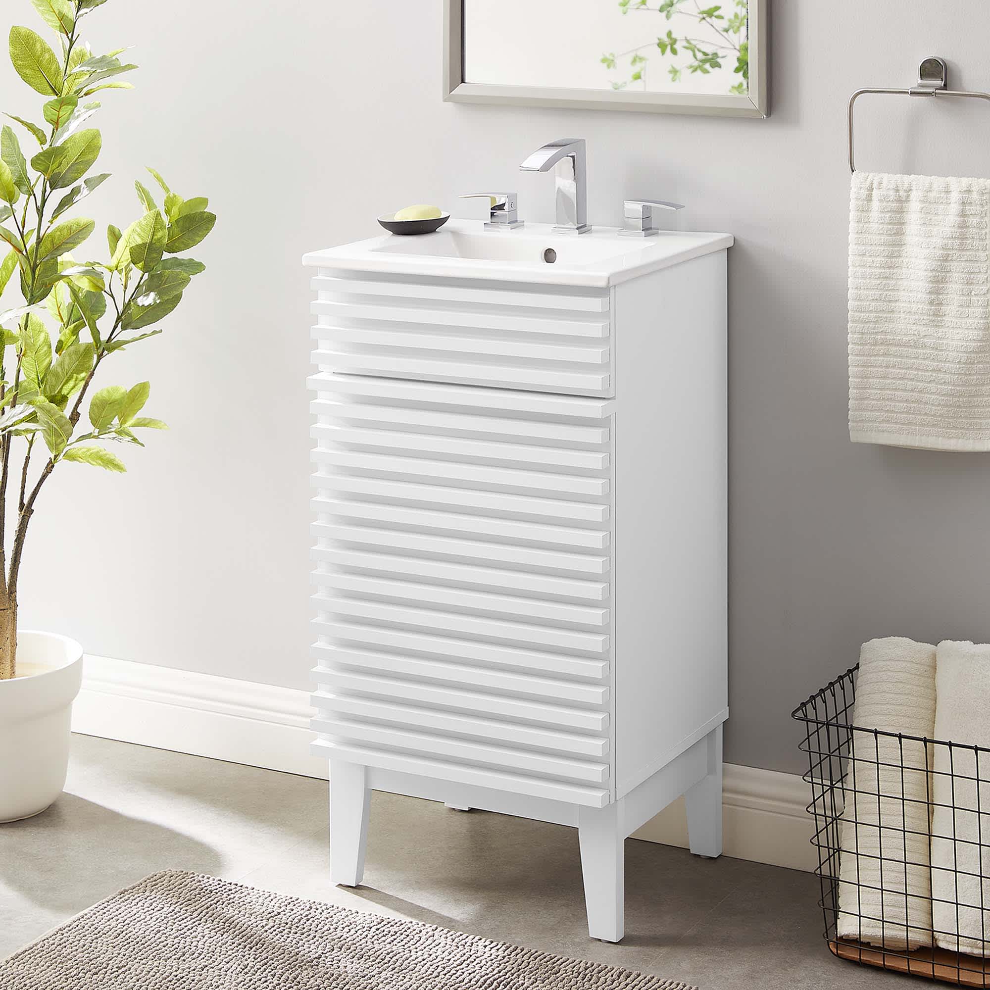 Modway EEI-5420-WHI-WHI Bath-Vanity-Combo - View #3