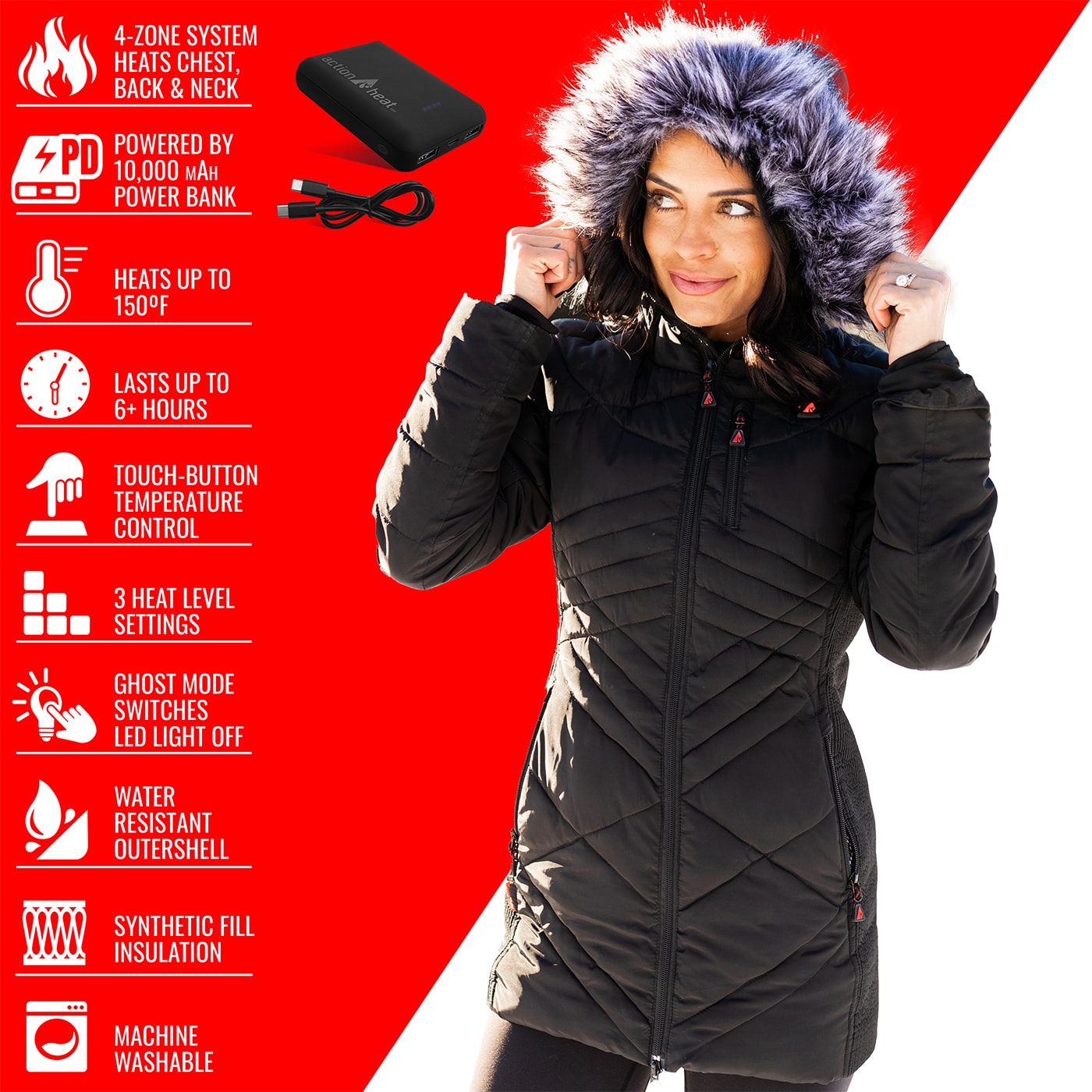 ActionHeat AHBUF5LPJ-WBS Jackets-Coats - View #8