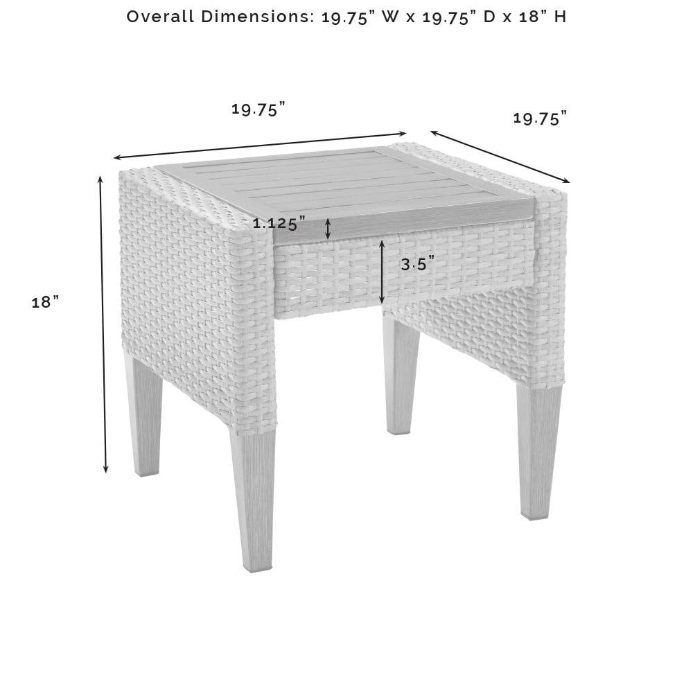 Outdoor Escape BO3110647WHT Patio-Tables - View #3