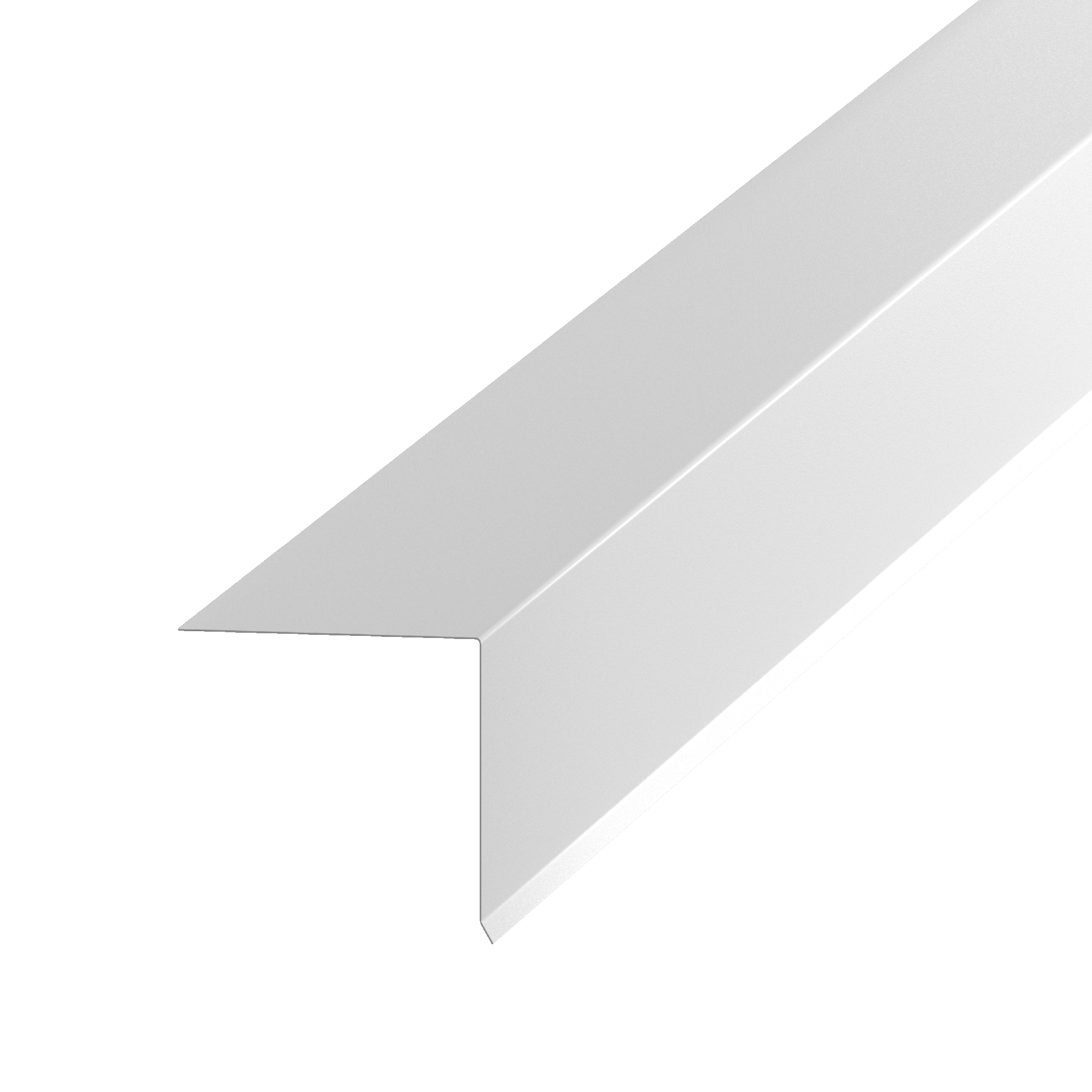 Amerimax 5761600120 1.5-in x 10-ft White Galvanized steel Drip Edge