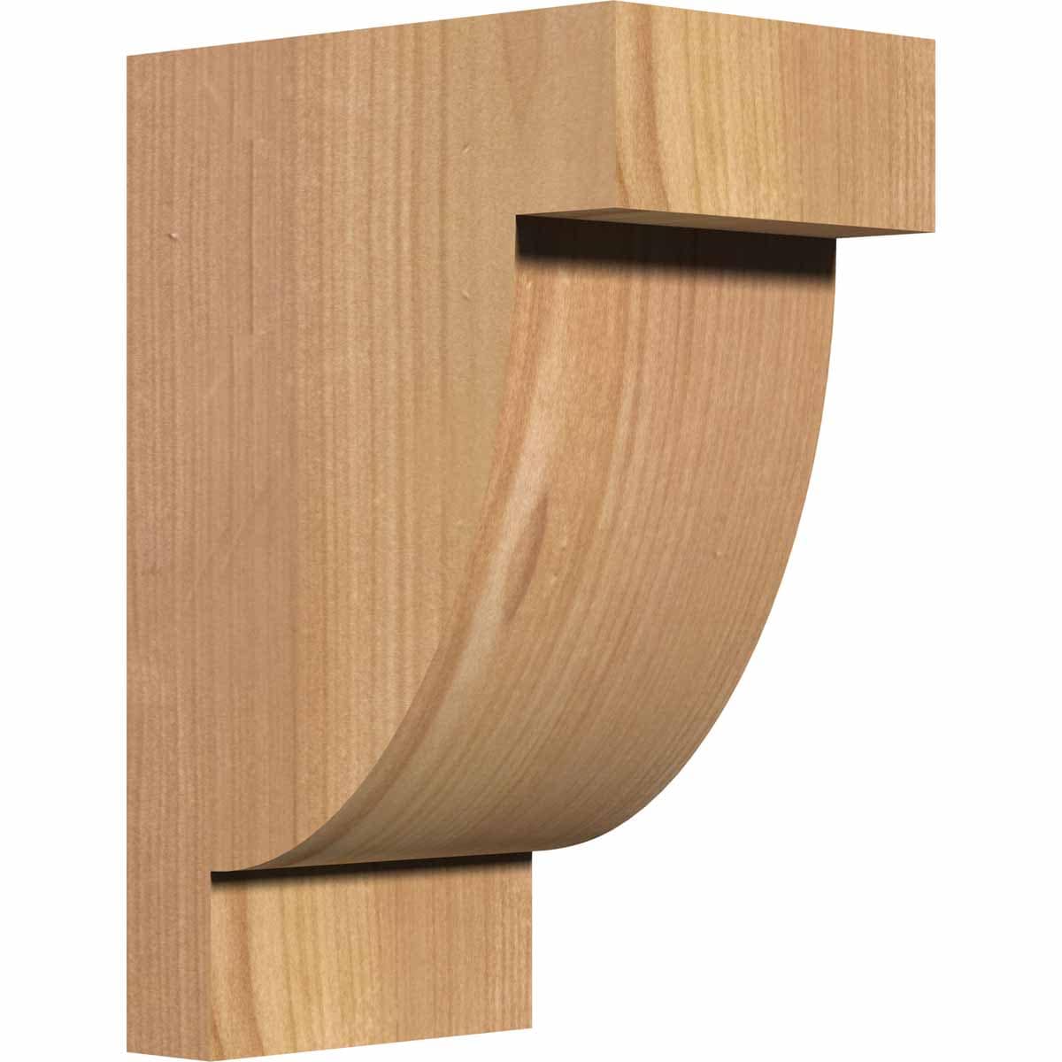 Ekena Millwork COR06X08X12ALP00SWR 5-1/2-in x 8-in x 12-in Alpine Unfinished Western red cedar Wood Paintable/Stainable Corbel