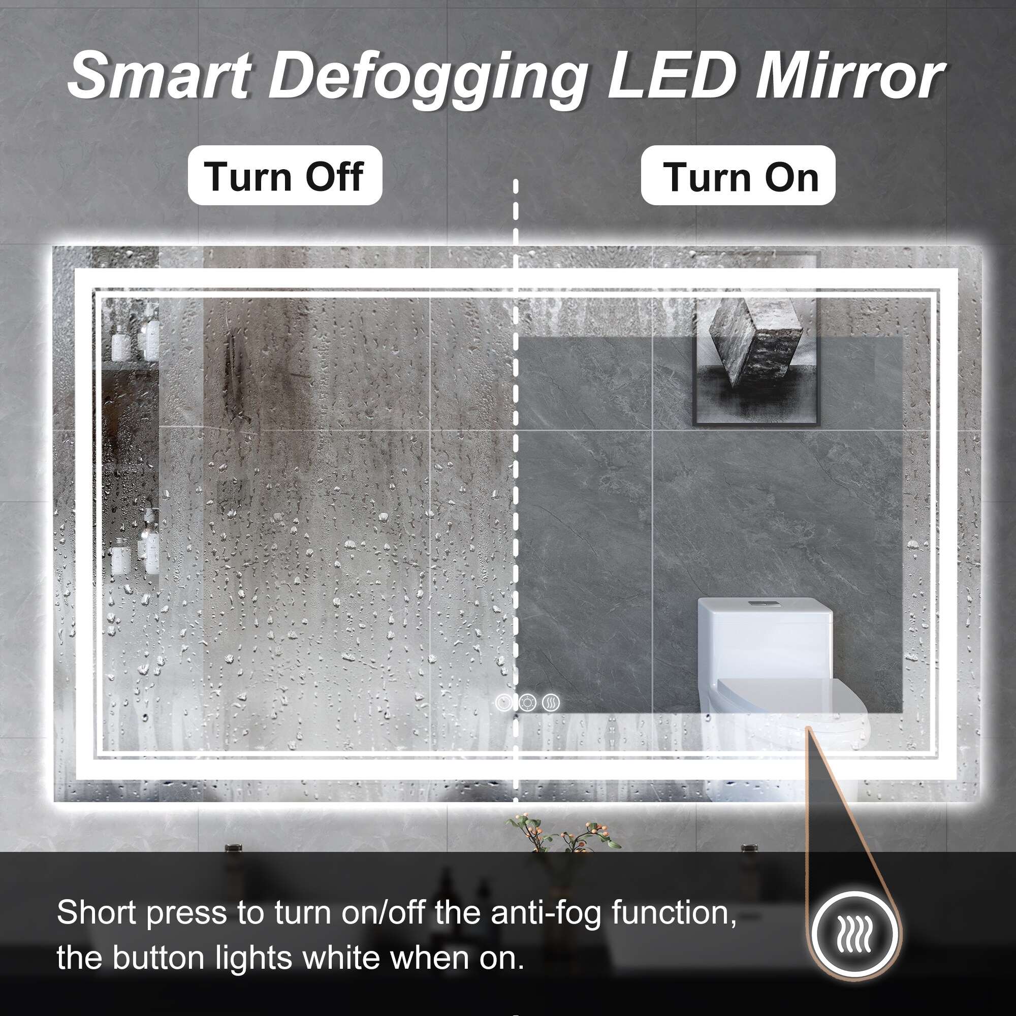 Maxax MXML01-128 Framed-Bath-Mirrors - View #6