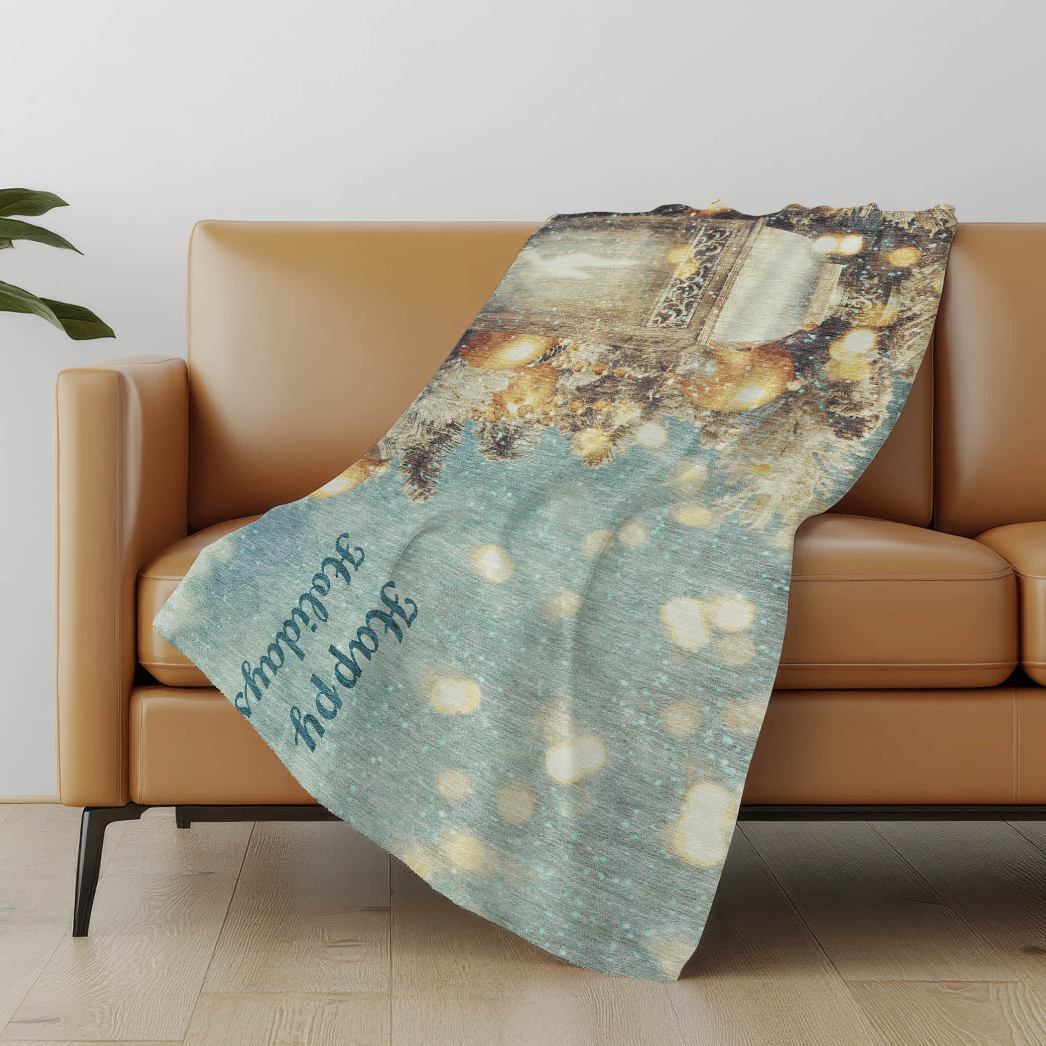 Addison Rugs ASB214BL50X70 Premium Machine Washable Addison ASB214 Blue Sherpa Throw Blanket