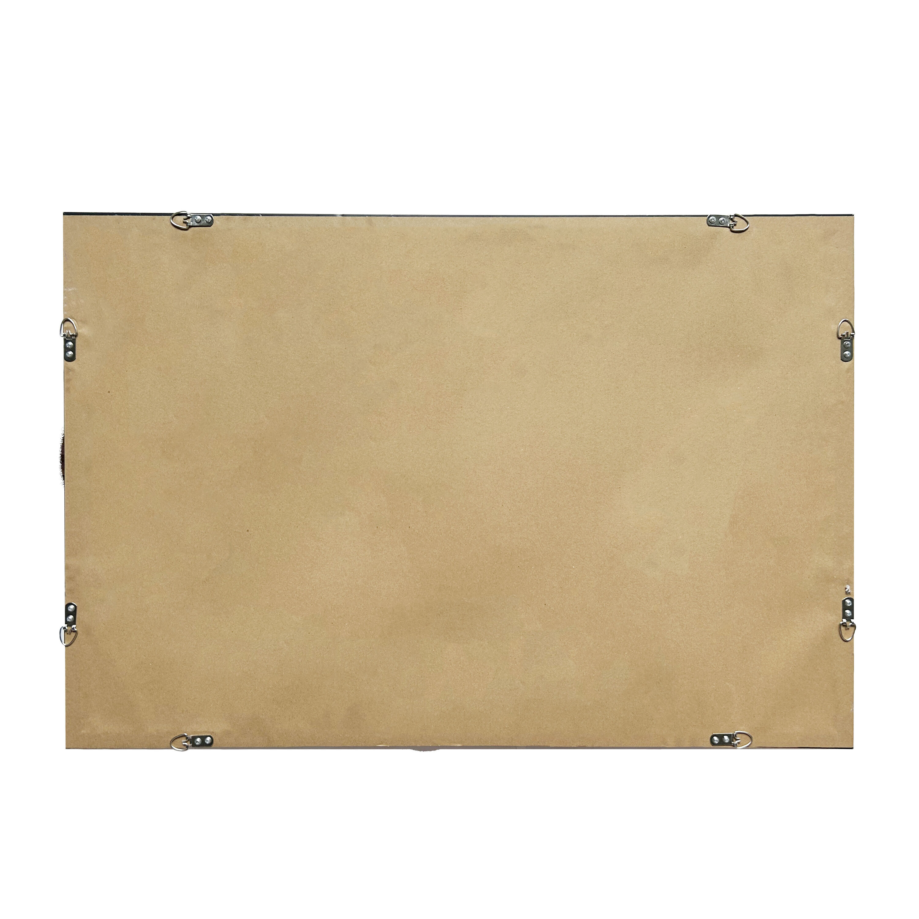 Sienna Twilight Abstract Hand-Painted Canvas Wall Art with Gold Frame