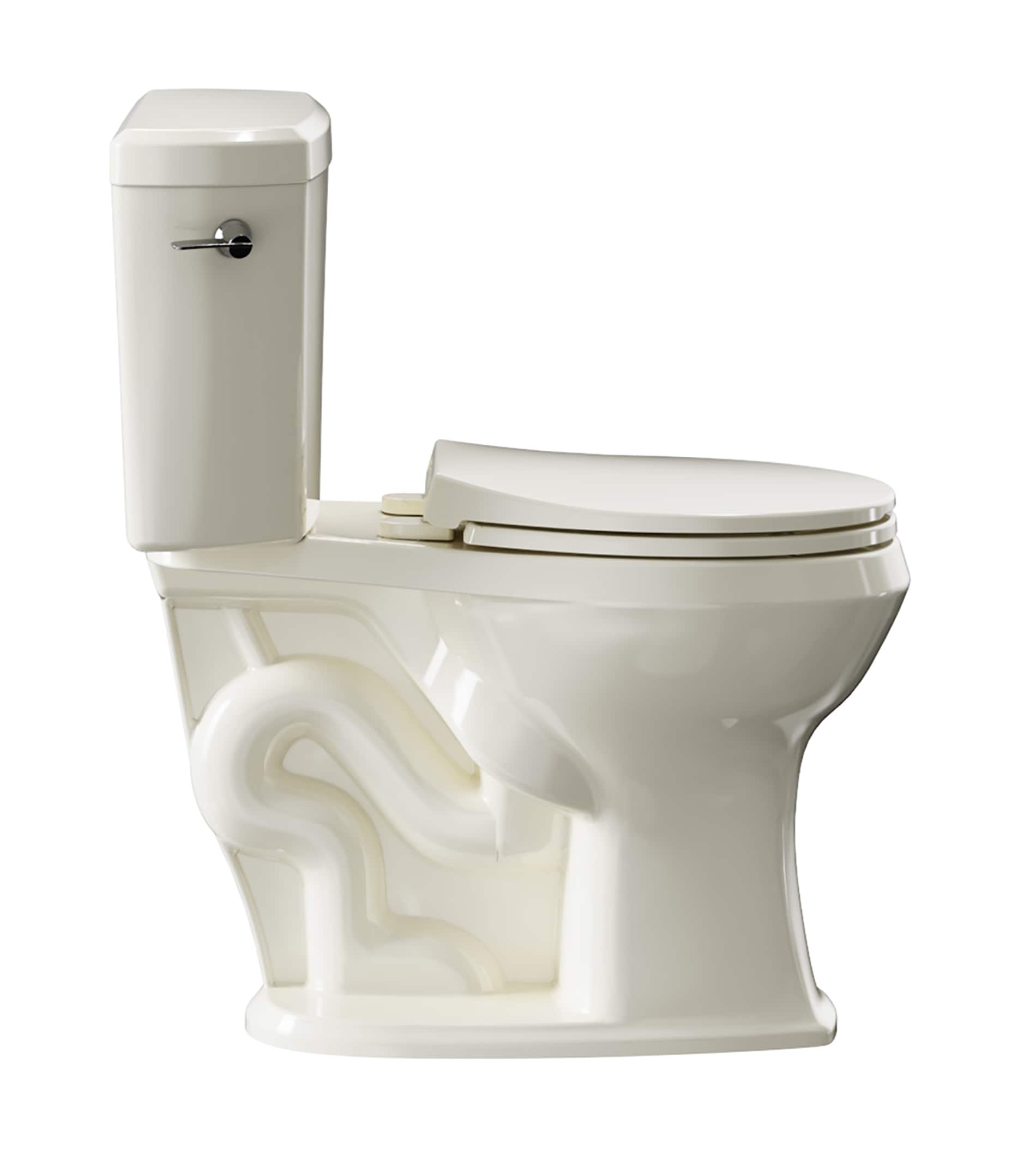 Project Source Danville Black Elongated Chair Height 2-piece WaterSense  Toilet 12-in Rough-In 1.28-GPF in the Toilets department at