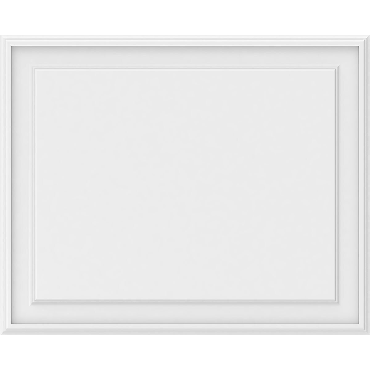 Ekena Millwork 32 In X 26 In Smooth White Pvc Wainscot Fretwork Wall Panel In The Wall Panels