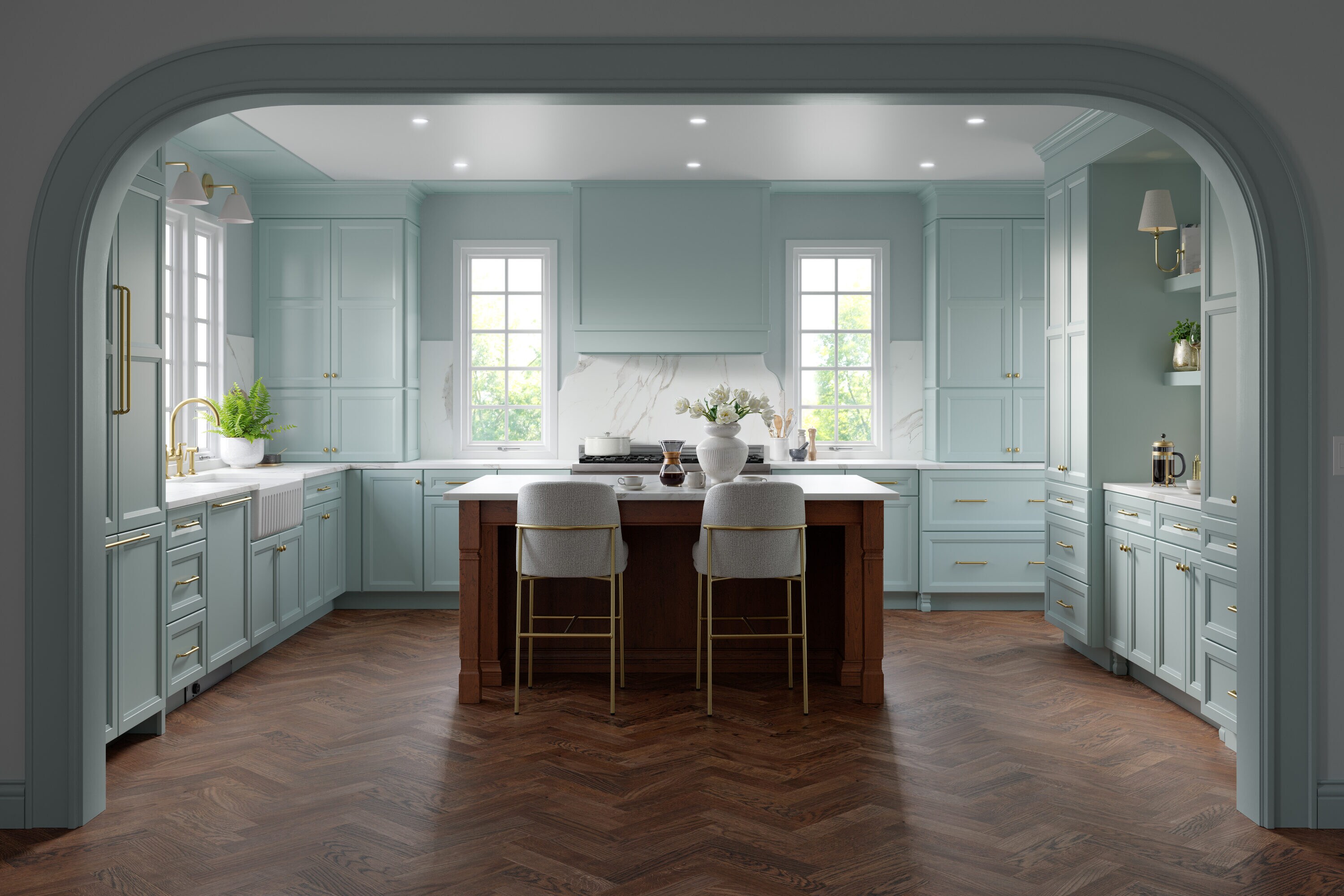 Diamond Nora 8.5-in W x 14-in H Tundra Stained Cherry Kitchen