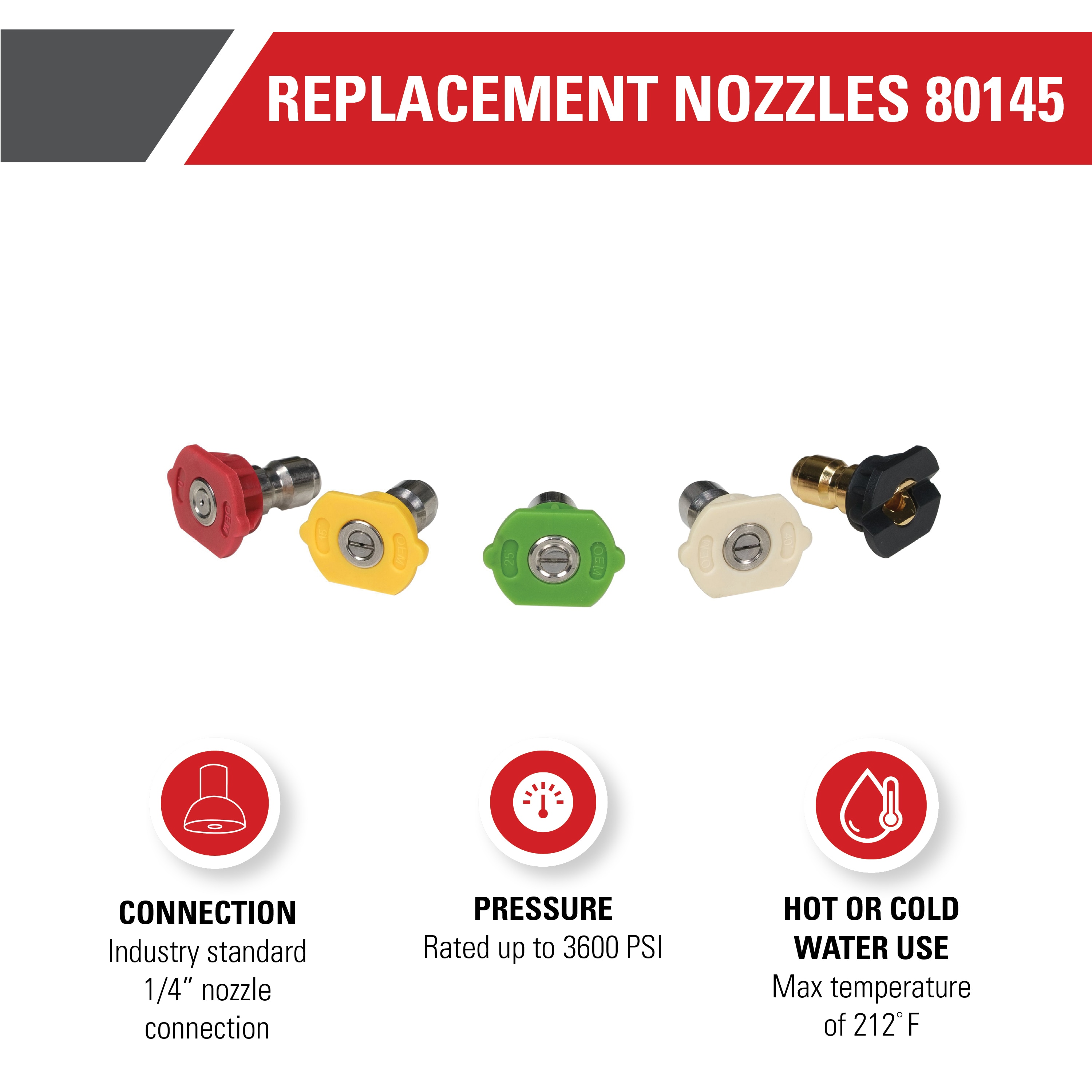 SIMPSON 80145 Pw-Nozzles-And-Swivels - View #4