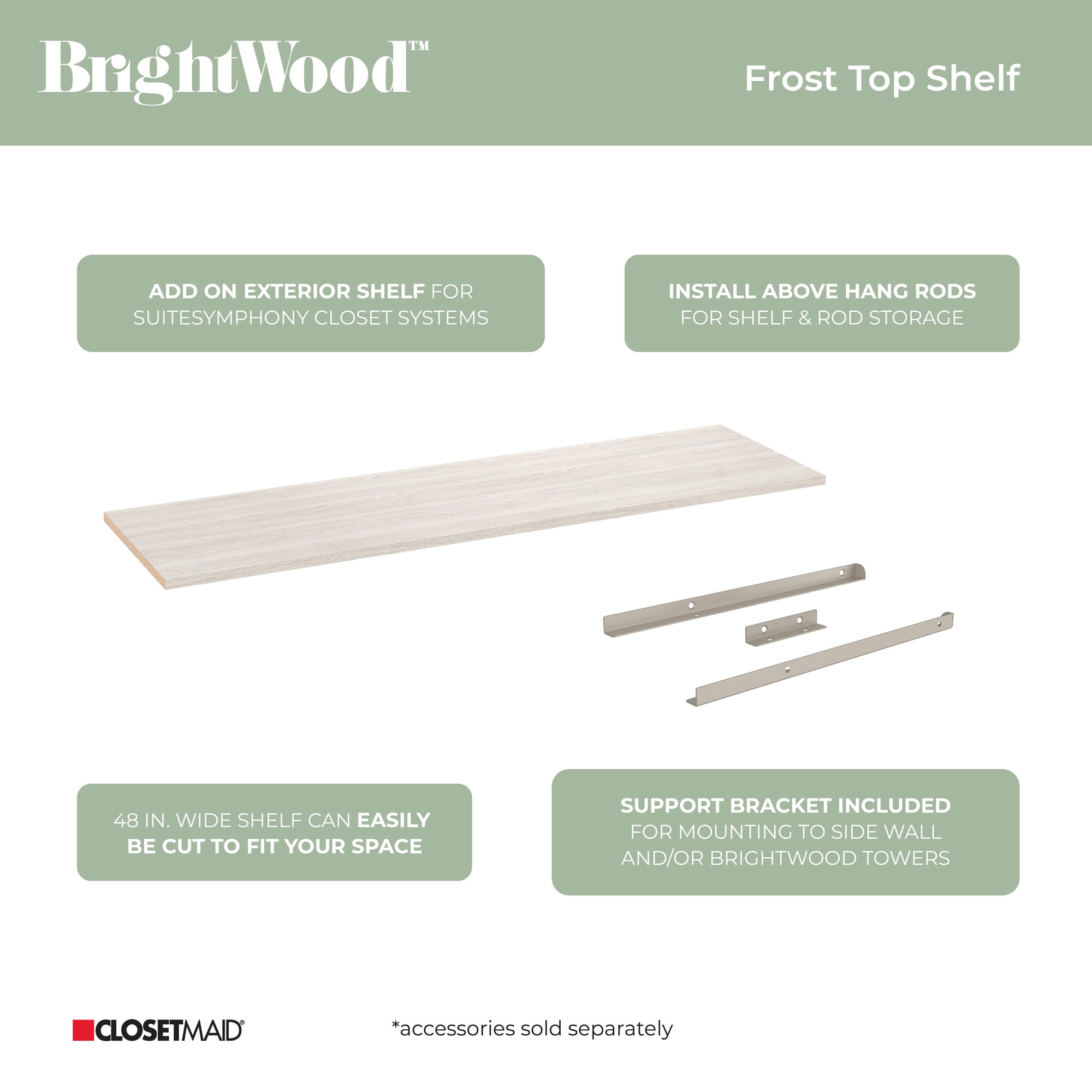 ClosetMaid 10000-02483 Wood-Closet-Shelves - View #8