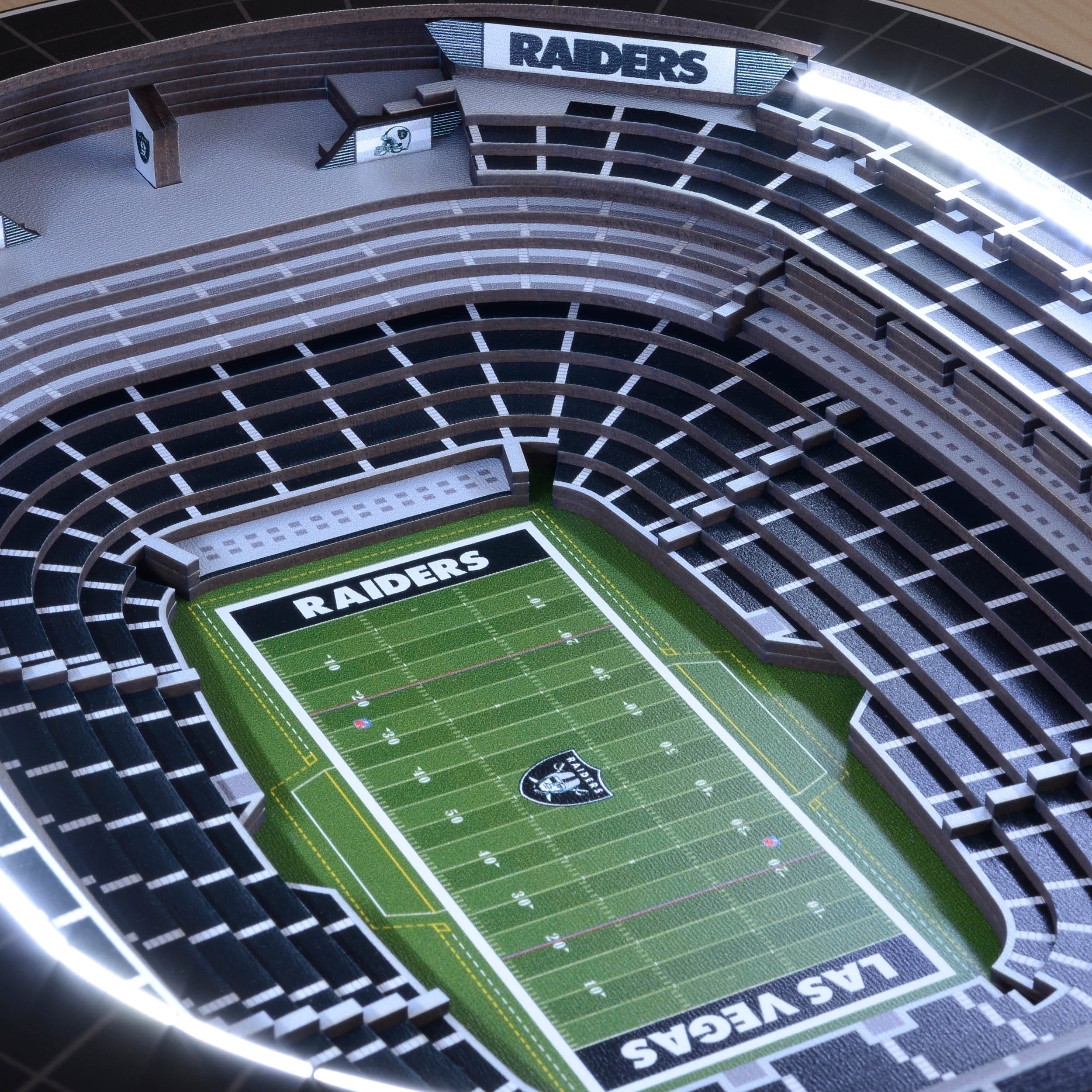 Las Vegas Raiders / Oakland Raiders 3D Logo Hybrid 