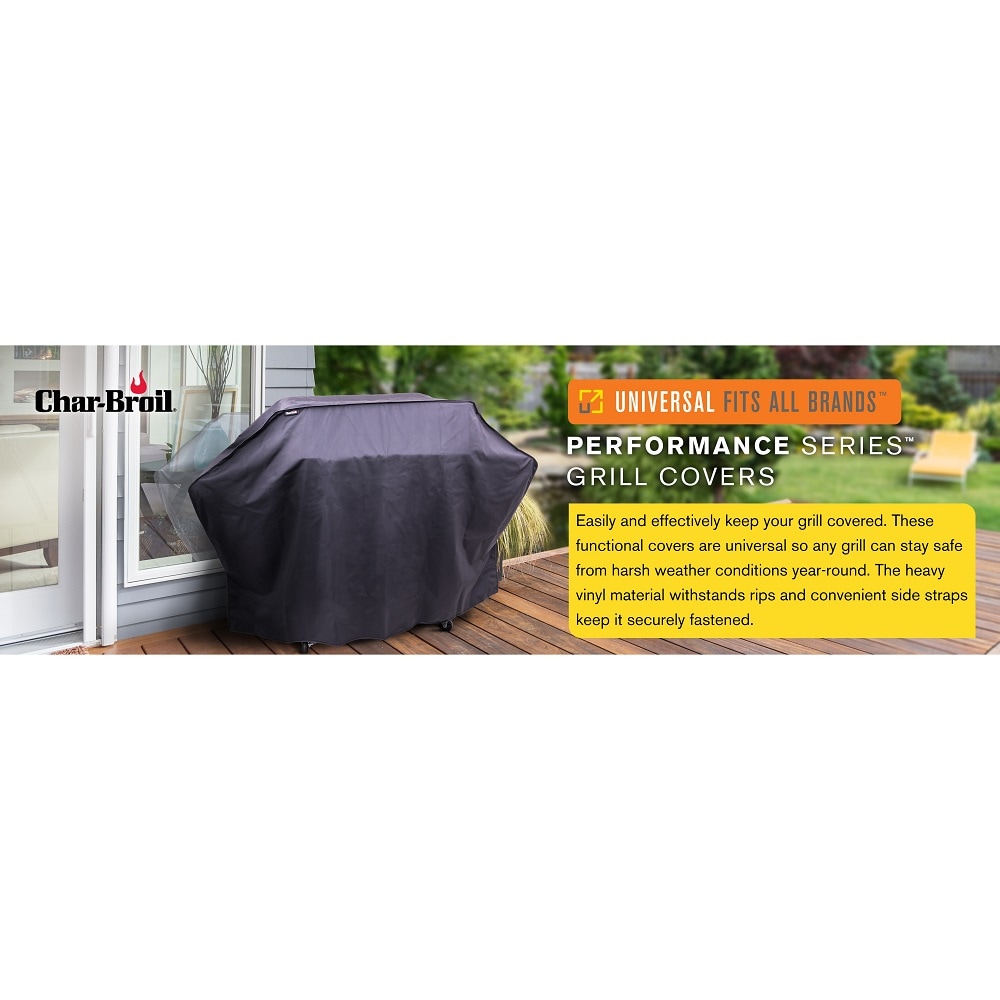 Char-Broil 62-in W x 42-in H Black Gas Grill Cover in the Grill