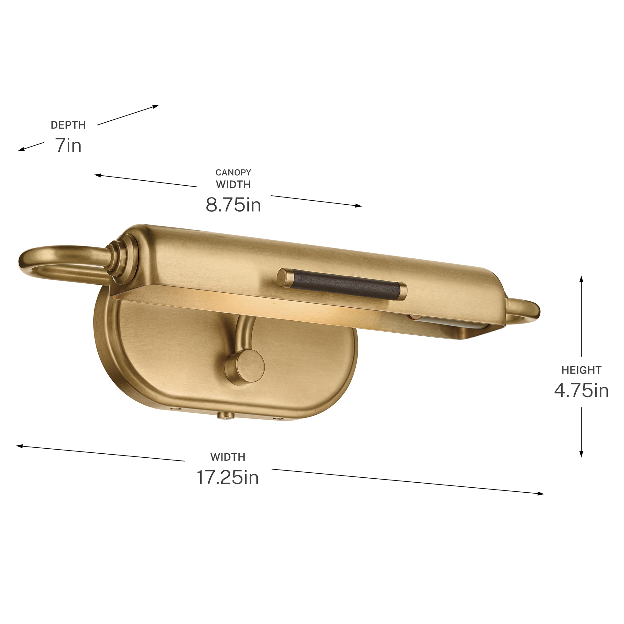 Kichler 52819LBR Picture-Lighting - View #10