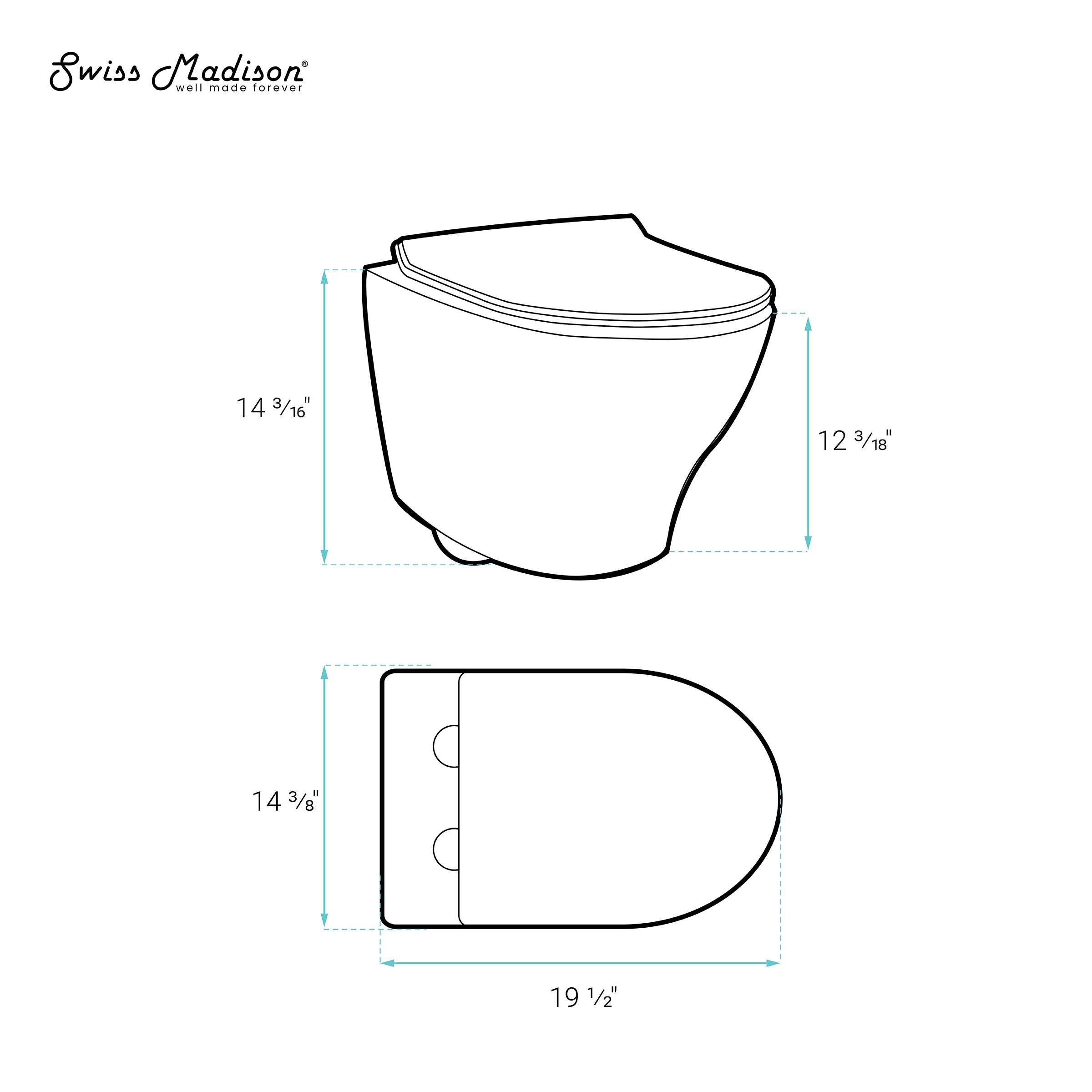 Swiss Madison SM-25-BFTRO08WH Toilet-Bowls - View #6