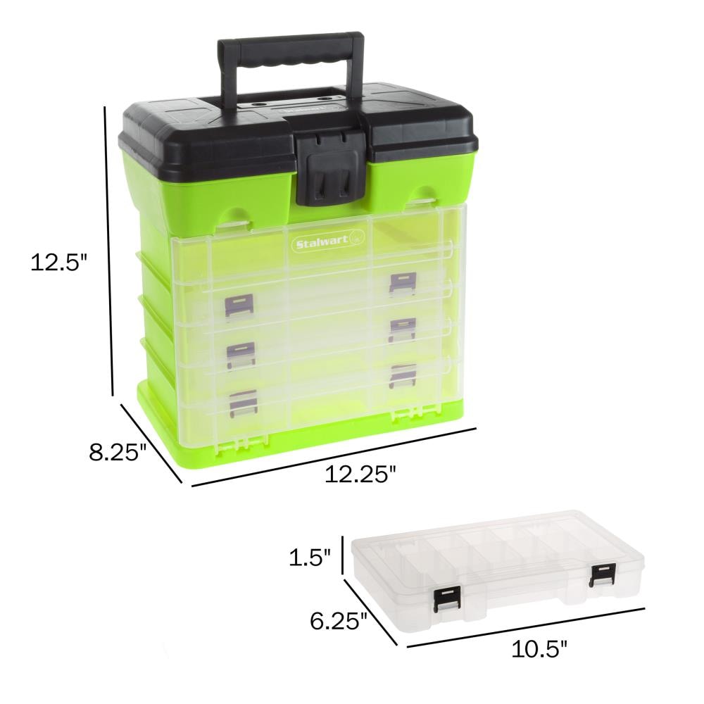 Fleming Supply Tool Boxes 8.2-in 4-Drawer Multiple Colors/Finishes Plastic  Lockable Tool Box in the Portable Tool Boxes department at