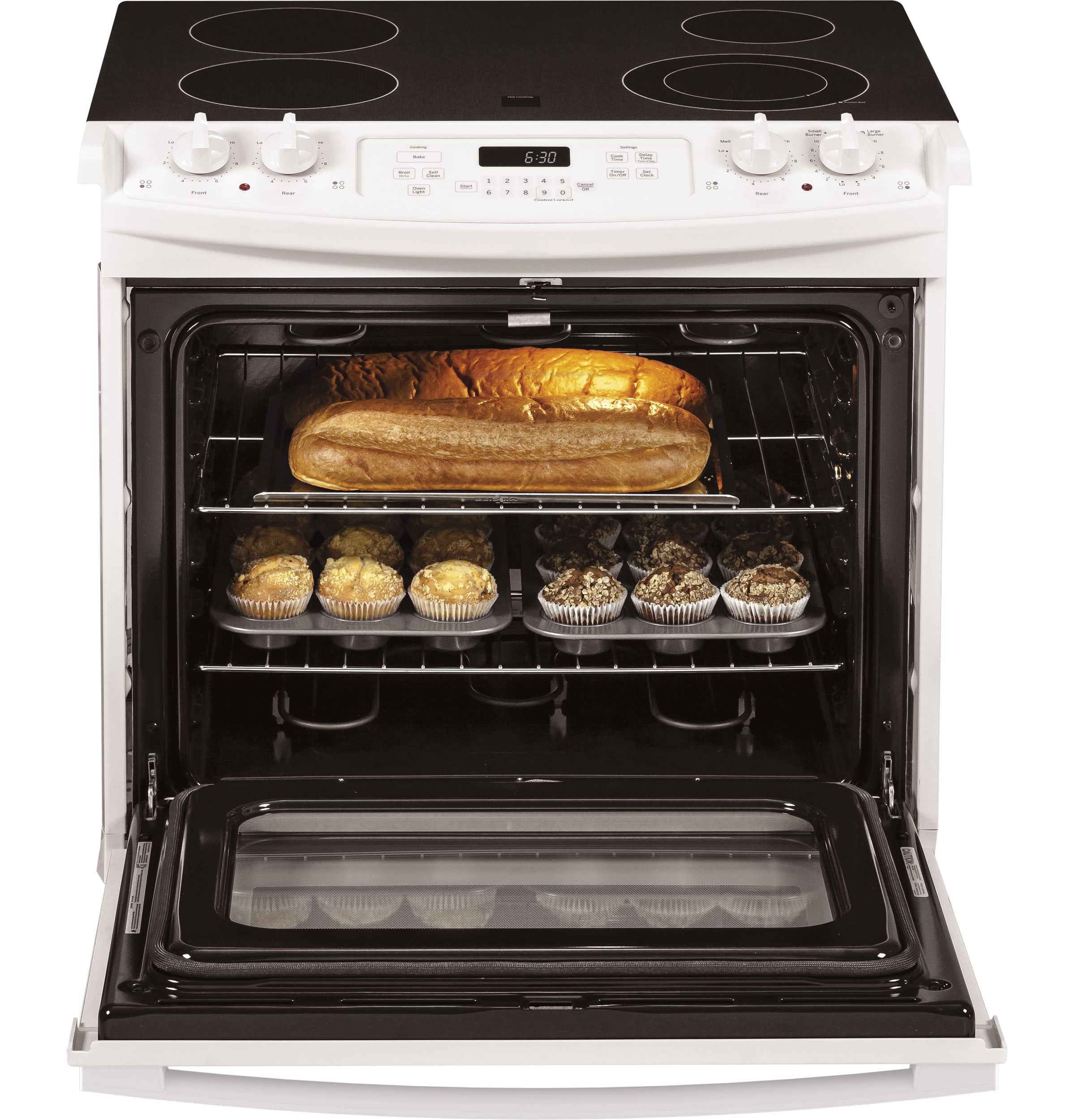 GE JD630DTWW Freestanding-Electric-Ranges - View #2