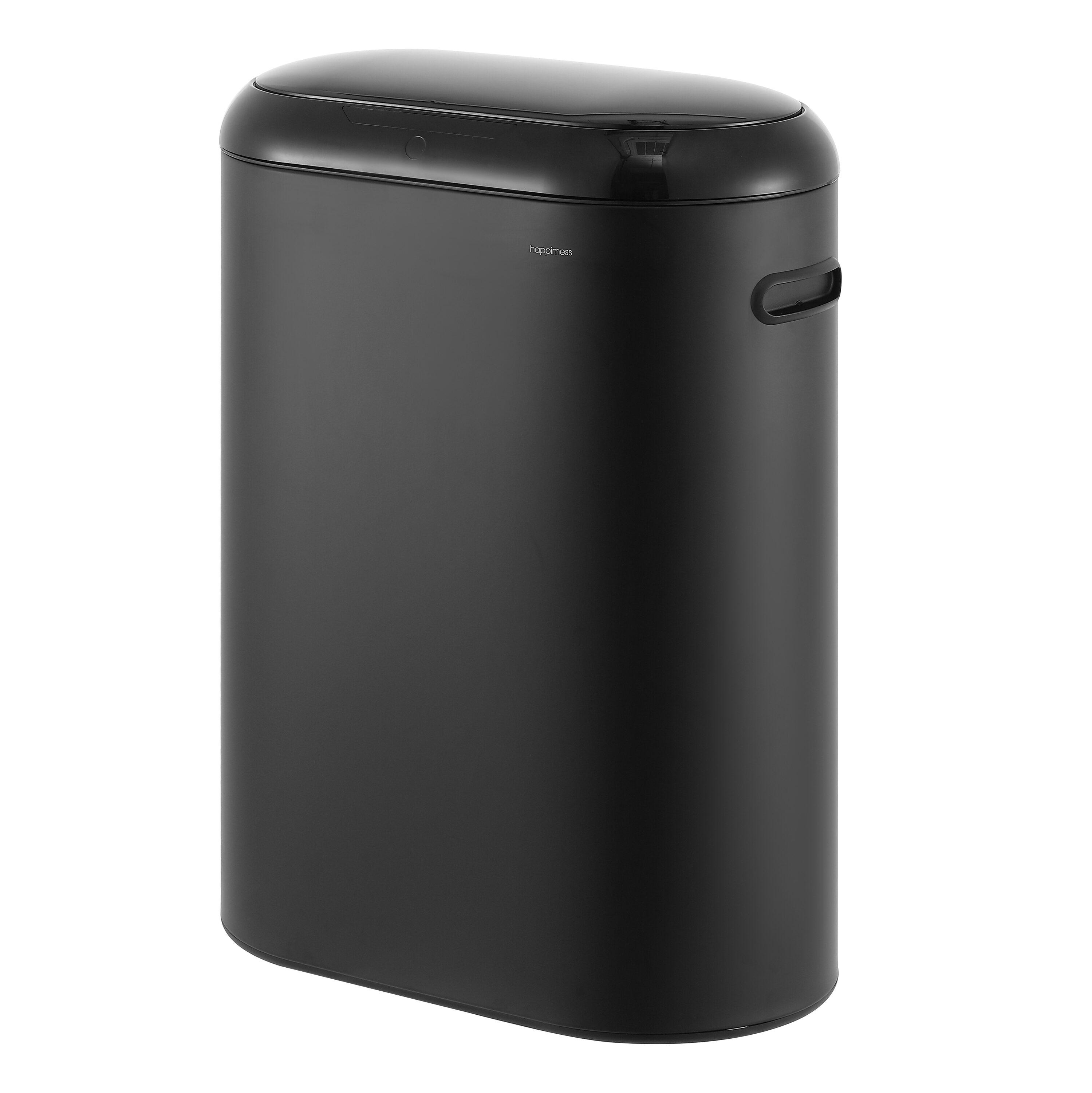 happimess HPM1016B 13.2 Gallon Charcoal Black Metal Indoor Kitchen Motion Sensing Trash Can