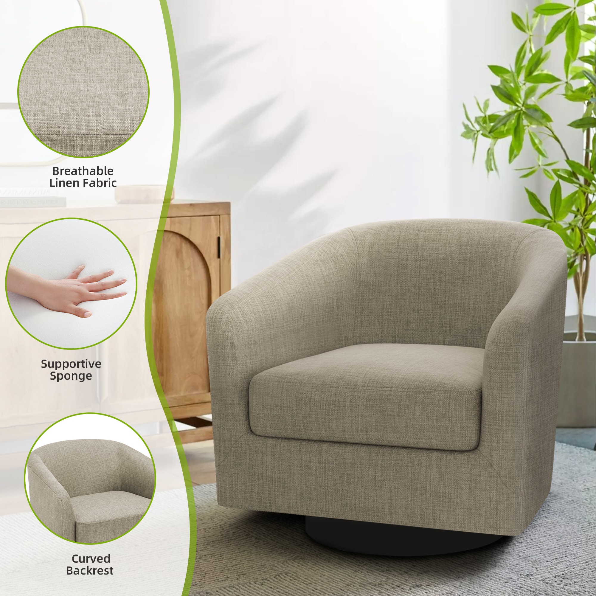 Dreamsidea LS-CH0030-BROWN chairs - View #4