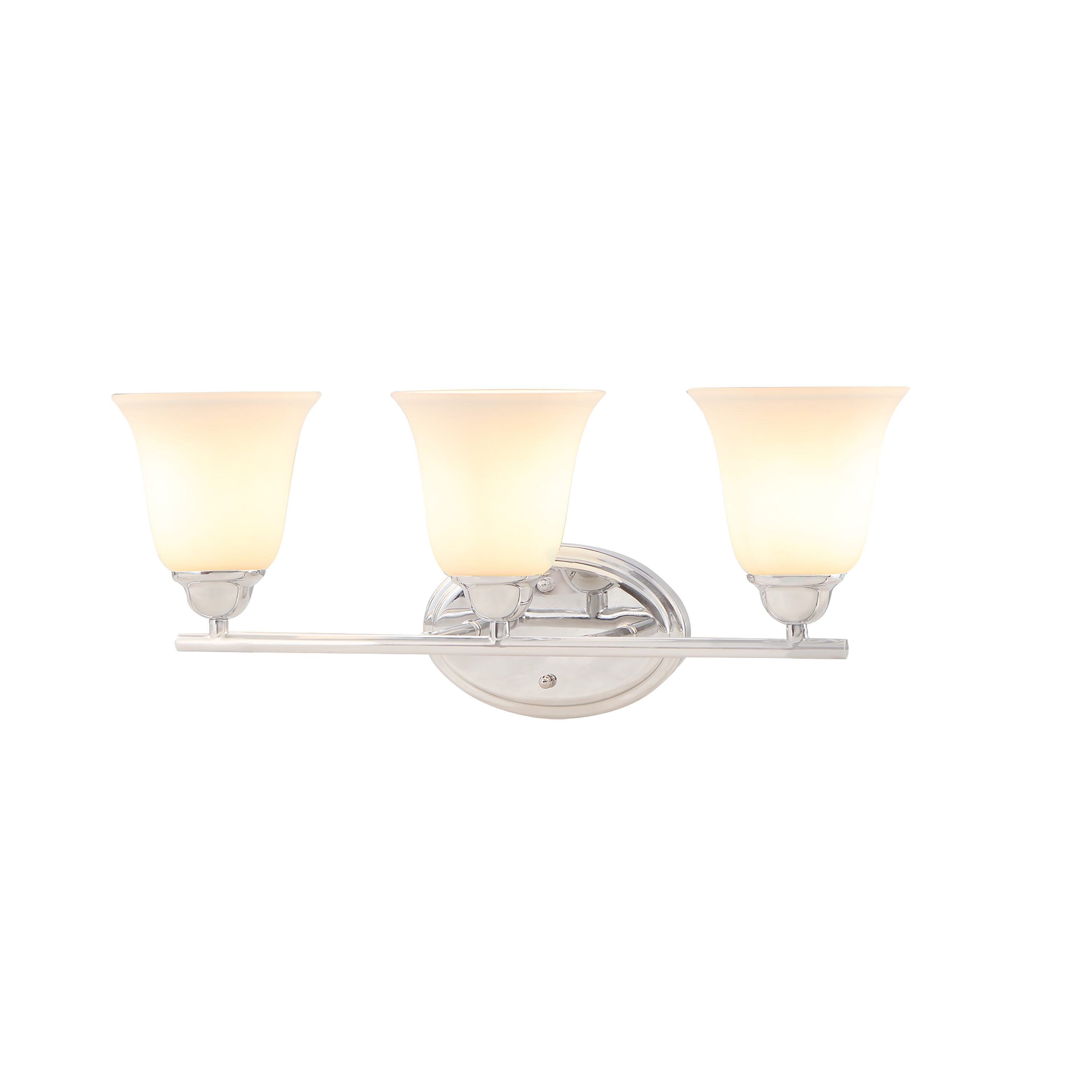 Aspen Creative Corporation 62231 24-in 3 -Light Chrome Transitional Vanity light