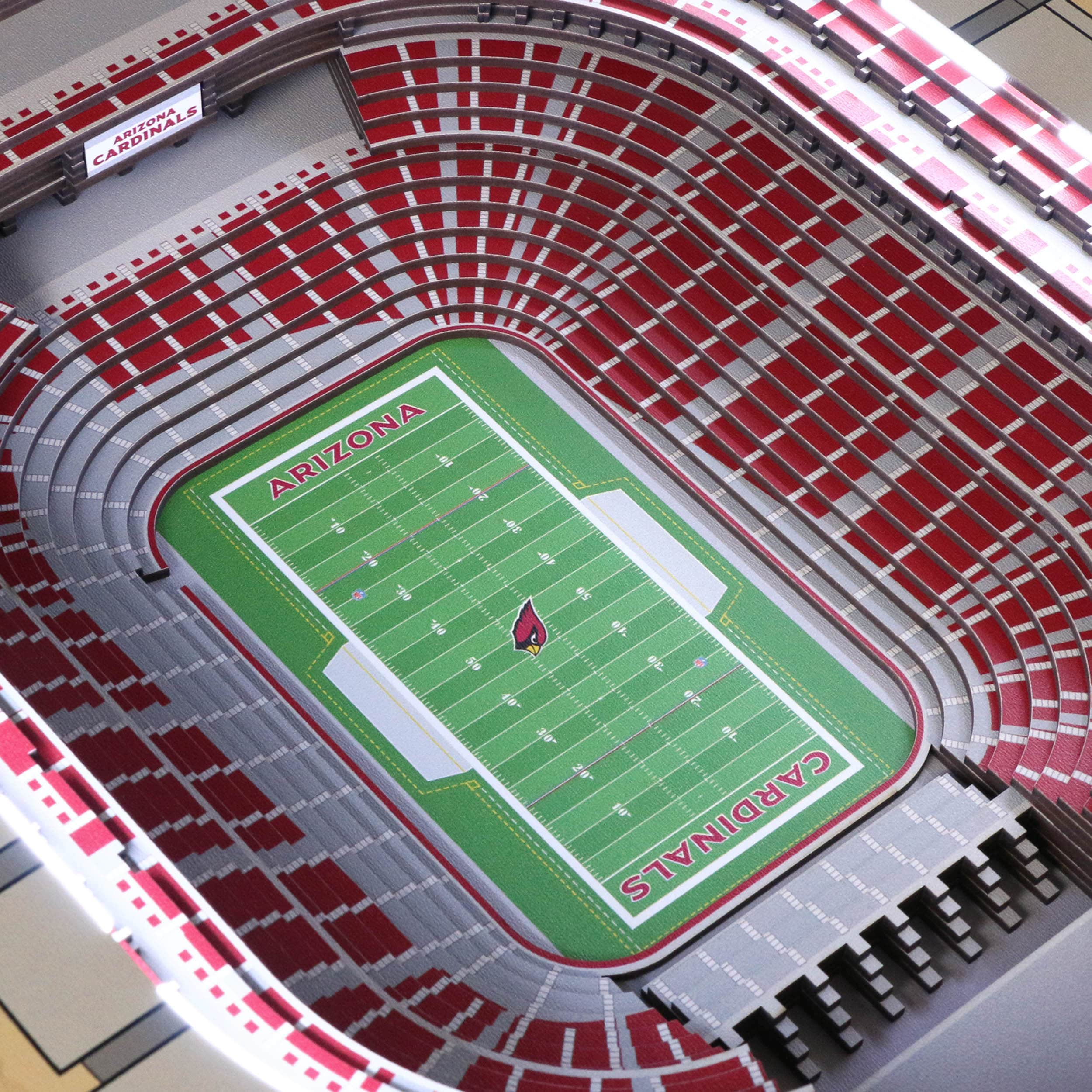 : NFL Arizona Cardinals 25-Layer StadiumView 3D Wall